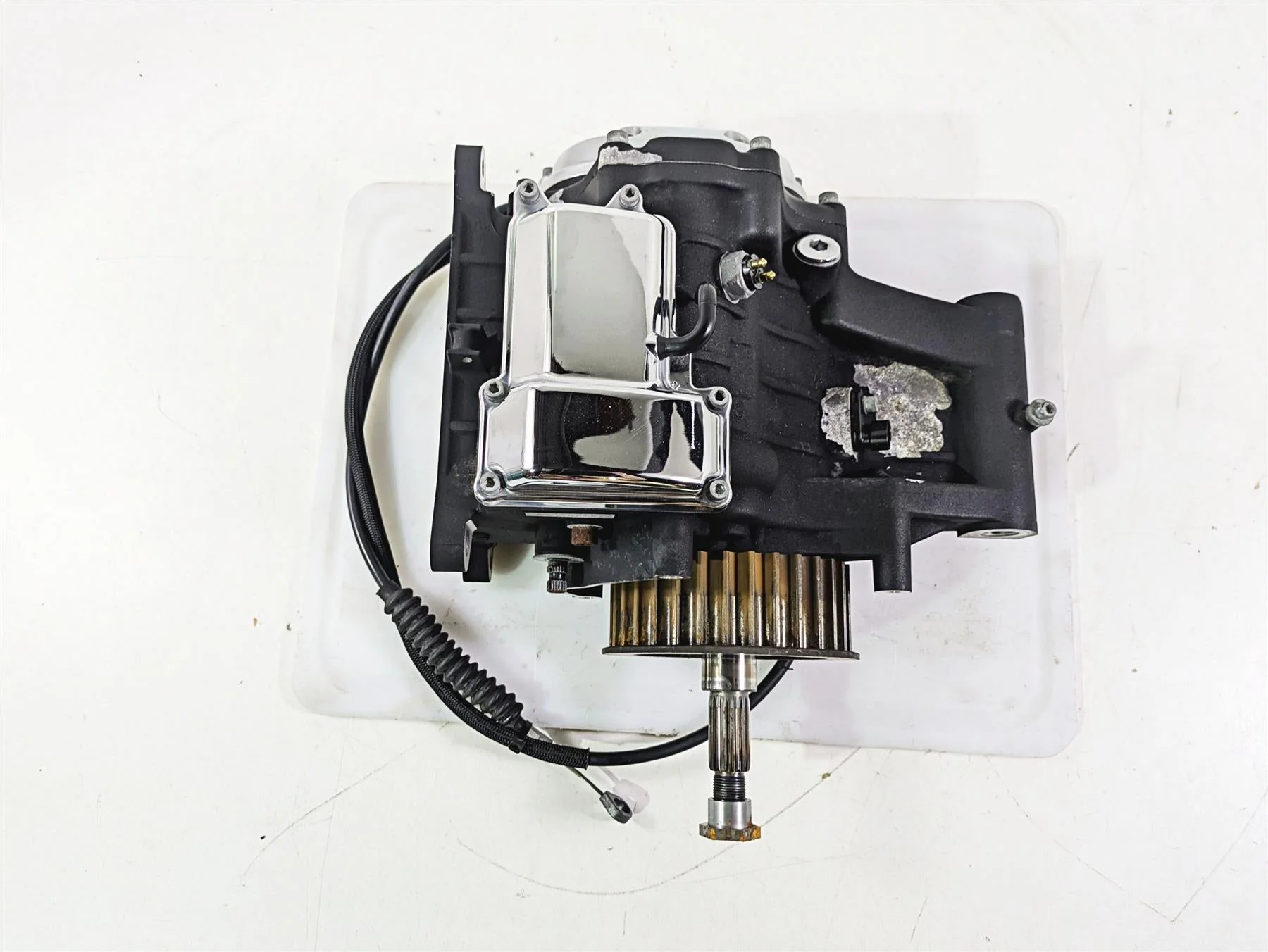 2009 Harley FXCWC Softail Rocker 6-Speed Transmission Gear Box 9k Only 33153-09 - Image 5