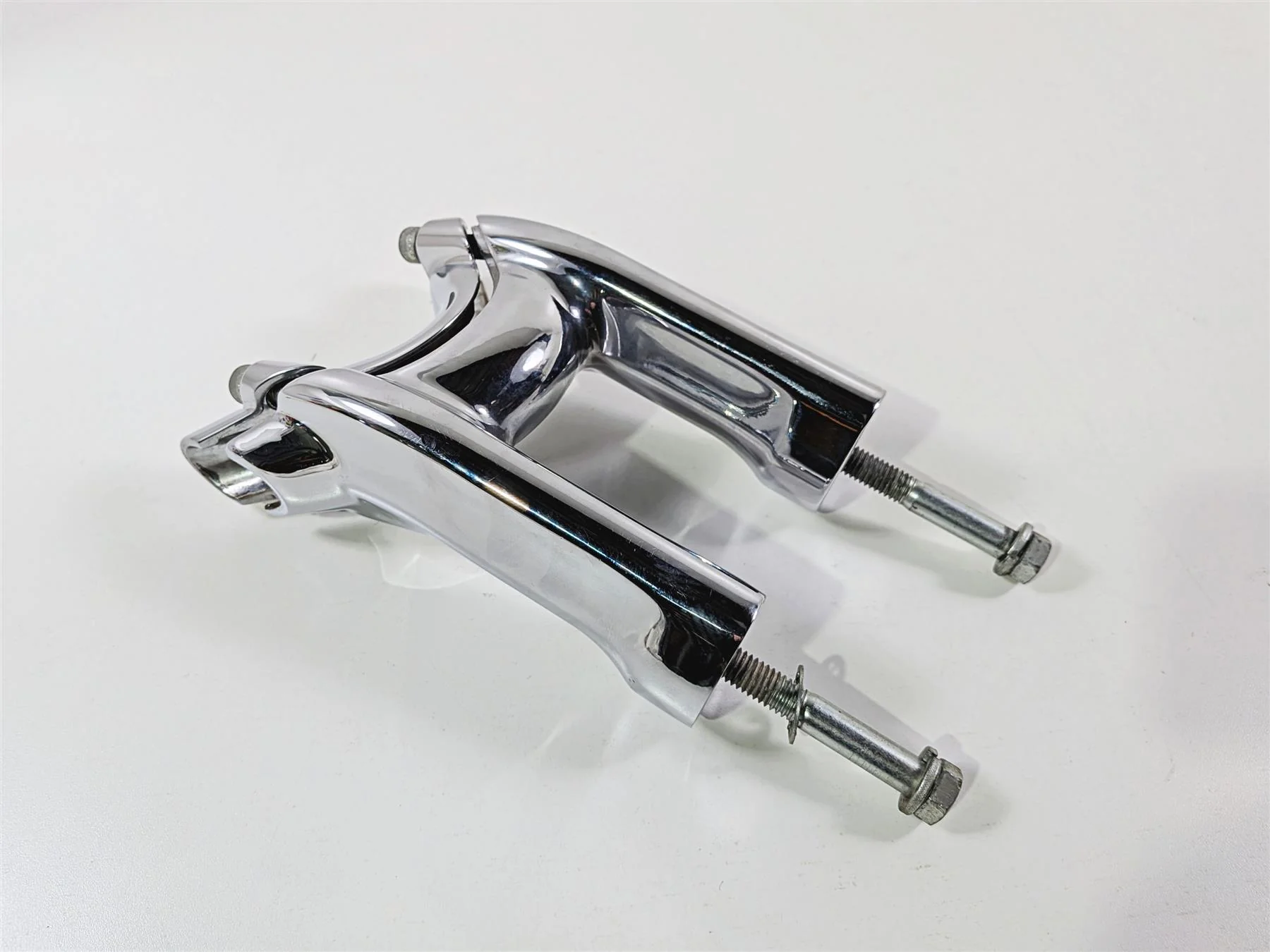 2009 Harley FXCWC Softail Rocker 7" Chrome Handlebar Riser 56407-08 56335-08 - Image 12
