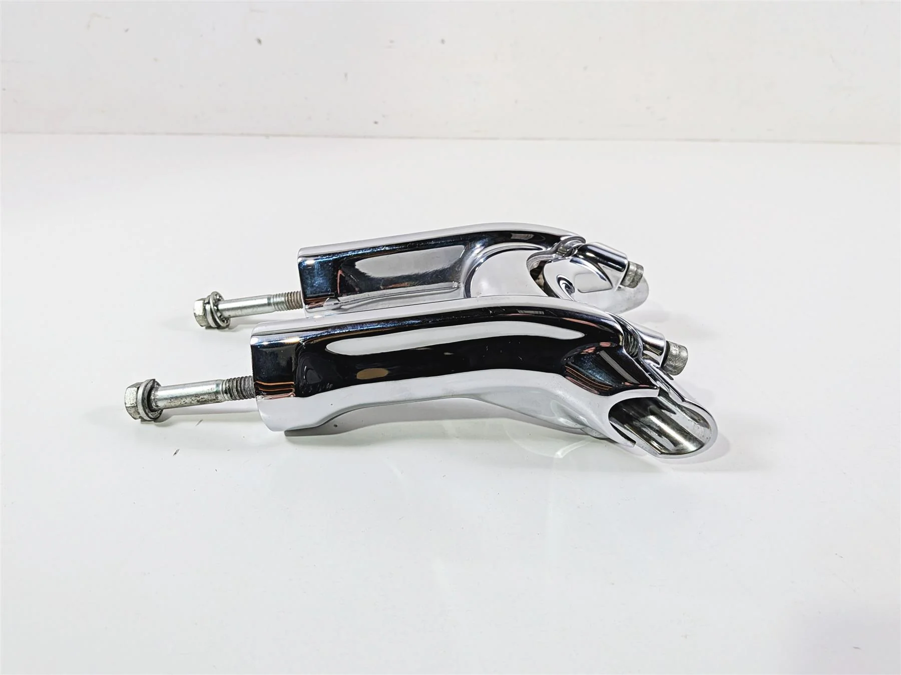2009 Harley FXCWC Softail Rocker 7" Chrome Handlebar Riser 56407-08 56335-08 - Image 6