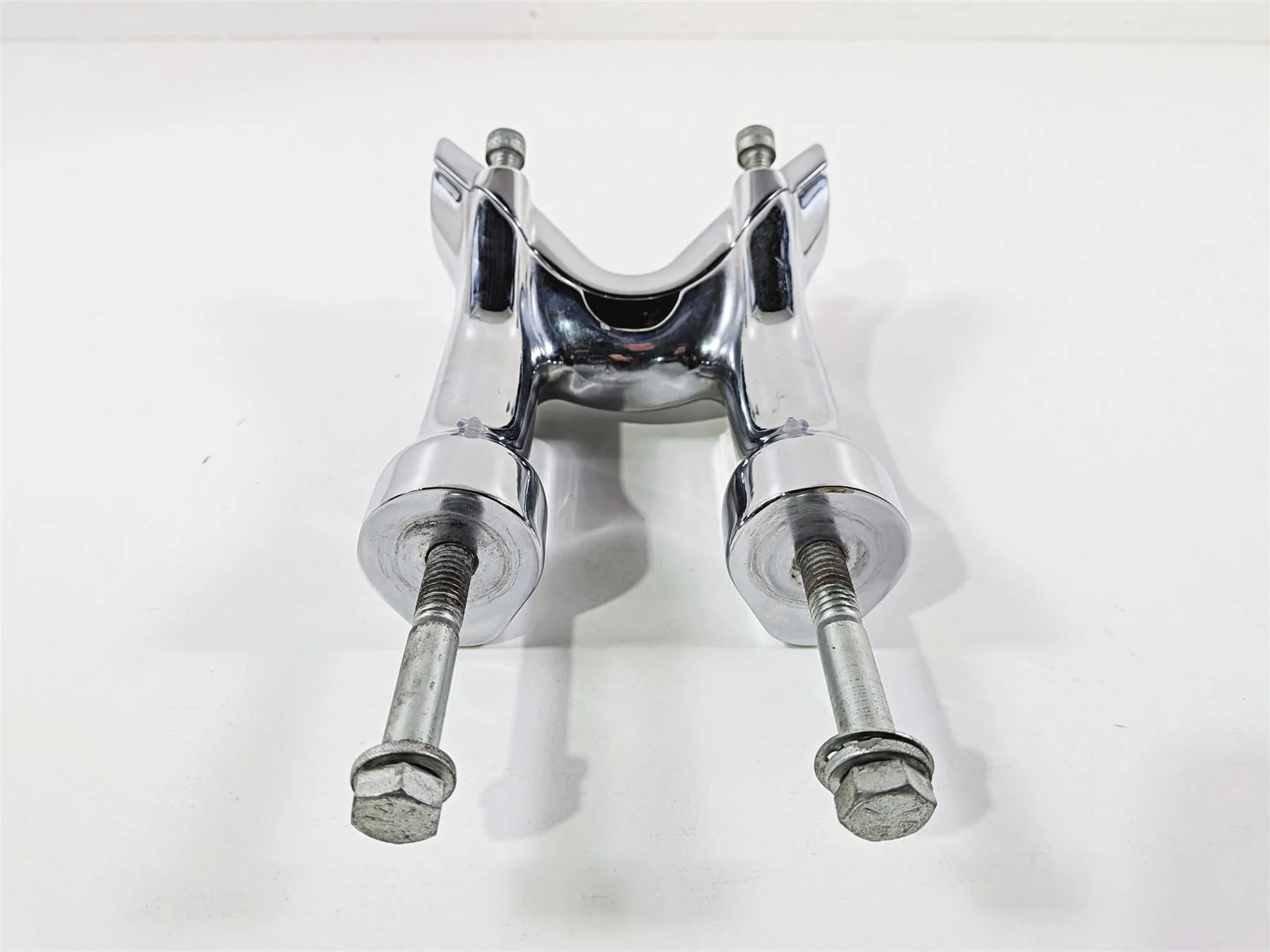 2009 Harley FXCWC Softail Rocker 7" Chrome Handlebar Riser 56407-08 56335-08 - Image 8
