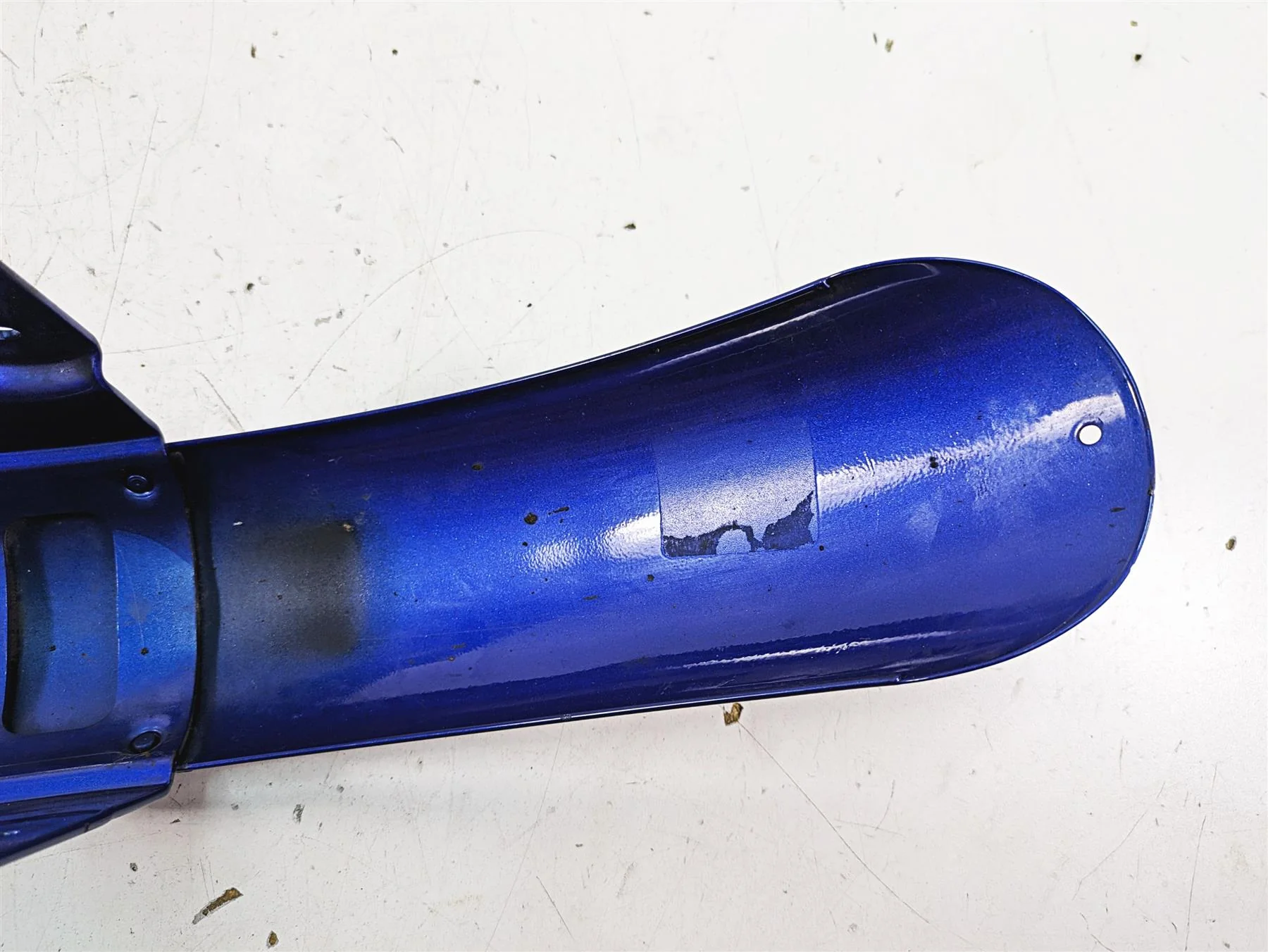 2009 Harley FXCWC Softail Rocker C Front Fender Flame Blue Pearl Deluxe 60158-08 - Image 11