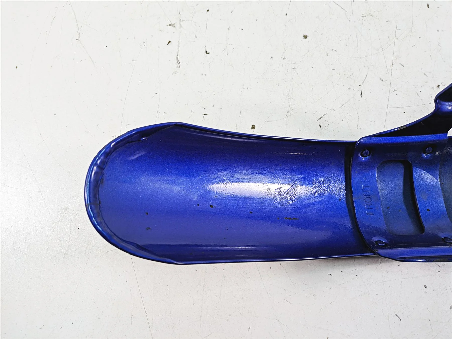 2009 Harley FXCWC Softail Rocker C Front Fender Flame Blue Pearl Deluxe 60158-08 - Image 12