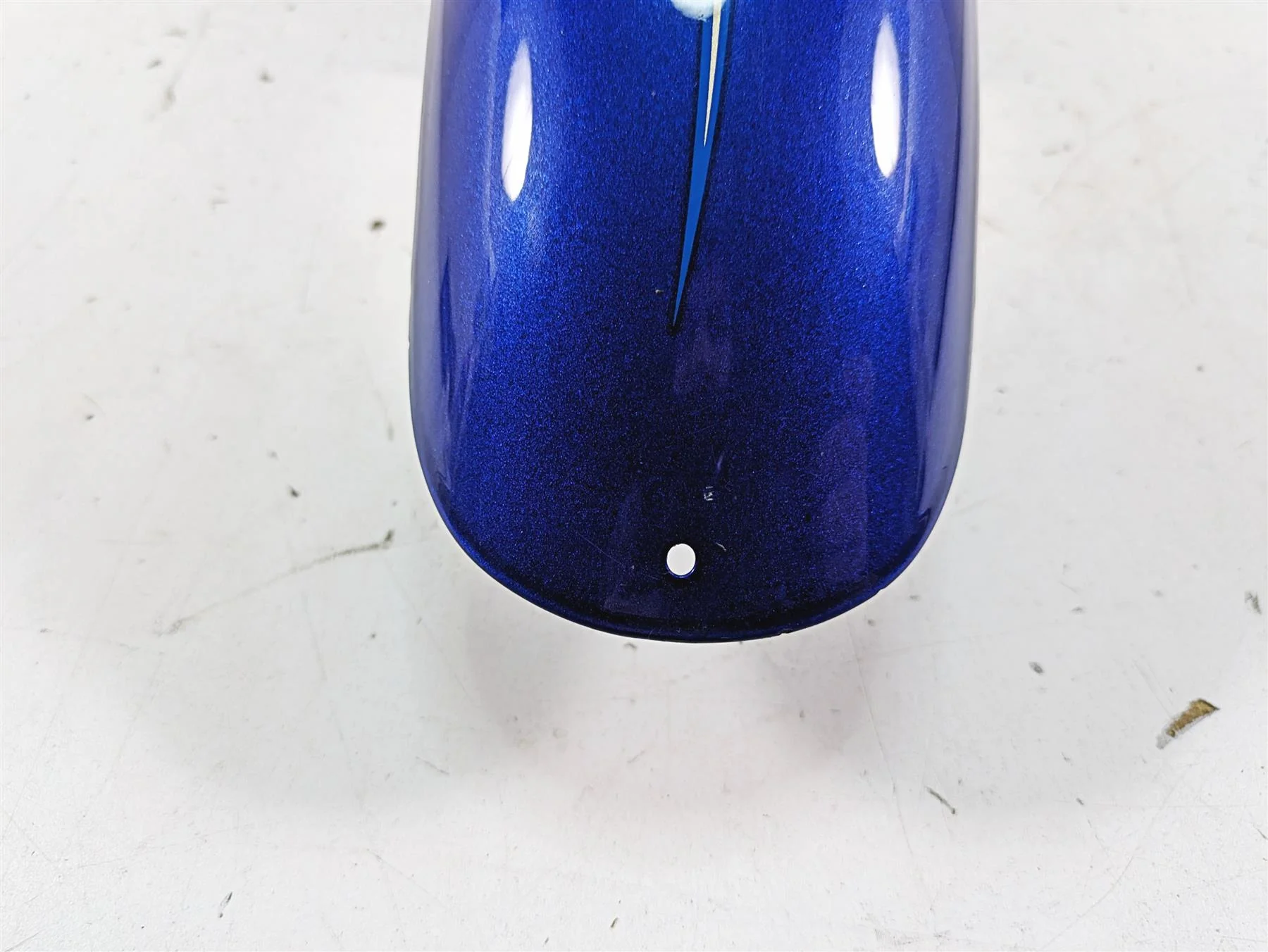 2009 Harley FXCWC Softail Rocker C Front Fender Flame Blue Pearl Deluxe 60158-08 - Image 8