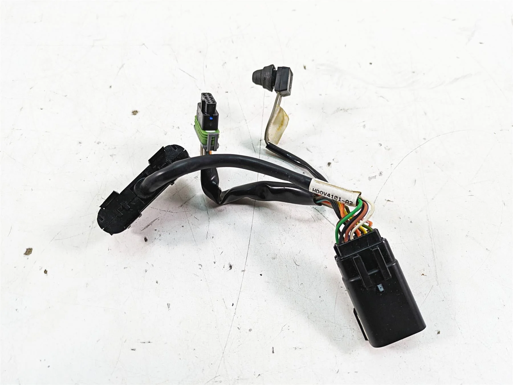 2009 Harley FXCWC Softail Rocker C Instrument Indicator Lights Cluster 68954-08 - Image 2