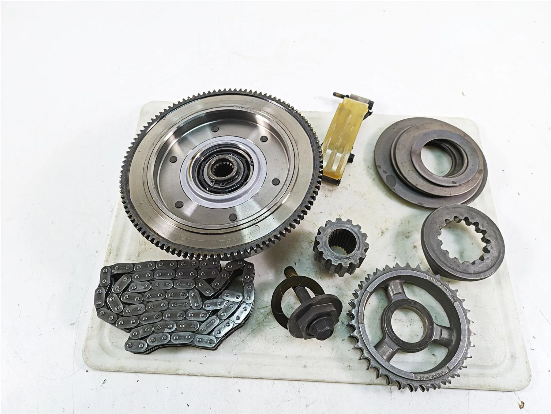2009 Harley FXCWC Softail Rocker C Primary Drive Clutch Kit - 26k 37813-06A - Image 11