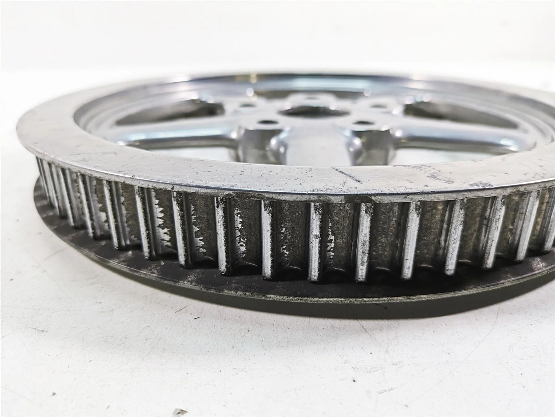 2009 Harley FXCWC Softail Rocker C Rear Drive Belt Pulley 66T 1" 40585-08 - Image 10