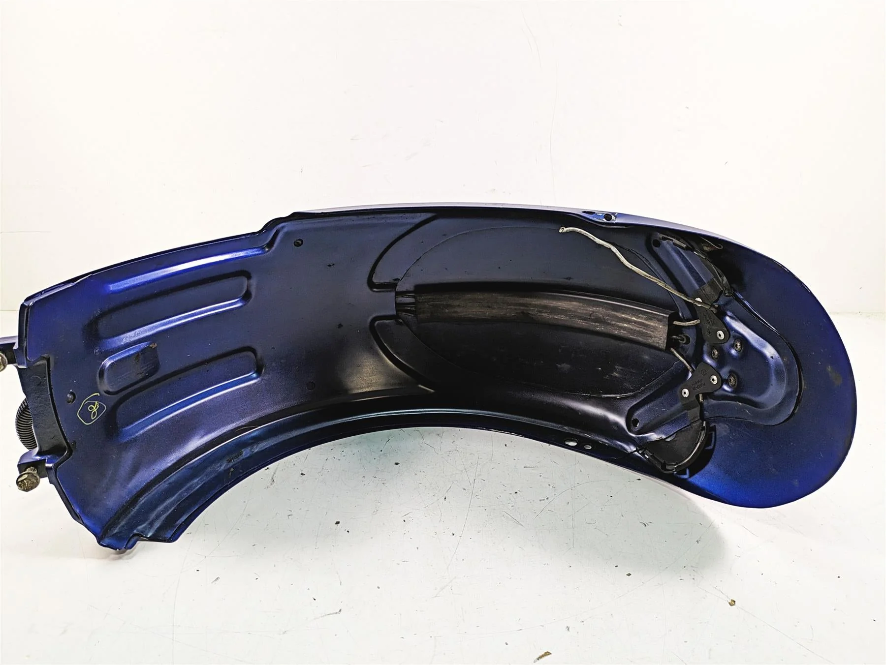 2009 Harley FXCWC Softail Rocker C Rear Fender Flame Blue Pearl Deluxe 60132-08A - Image 12