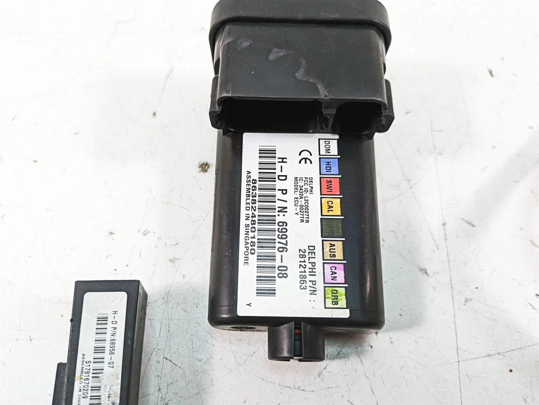 2009 Harley FXCWC Softail Rocker C Tssm Turn Signal Security Module Set 69976-08 - Image 5