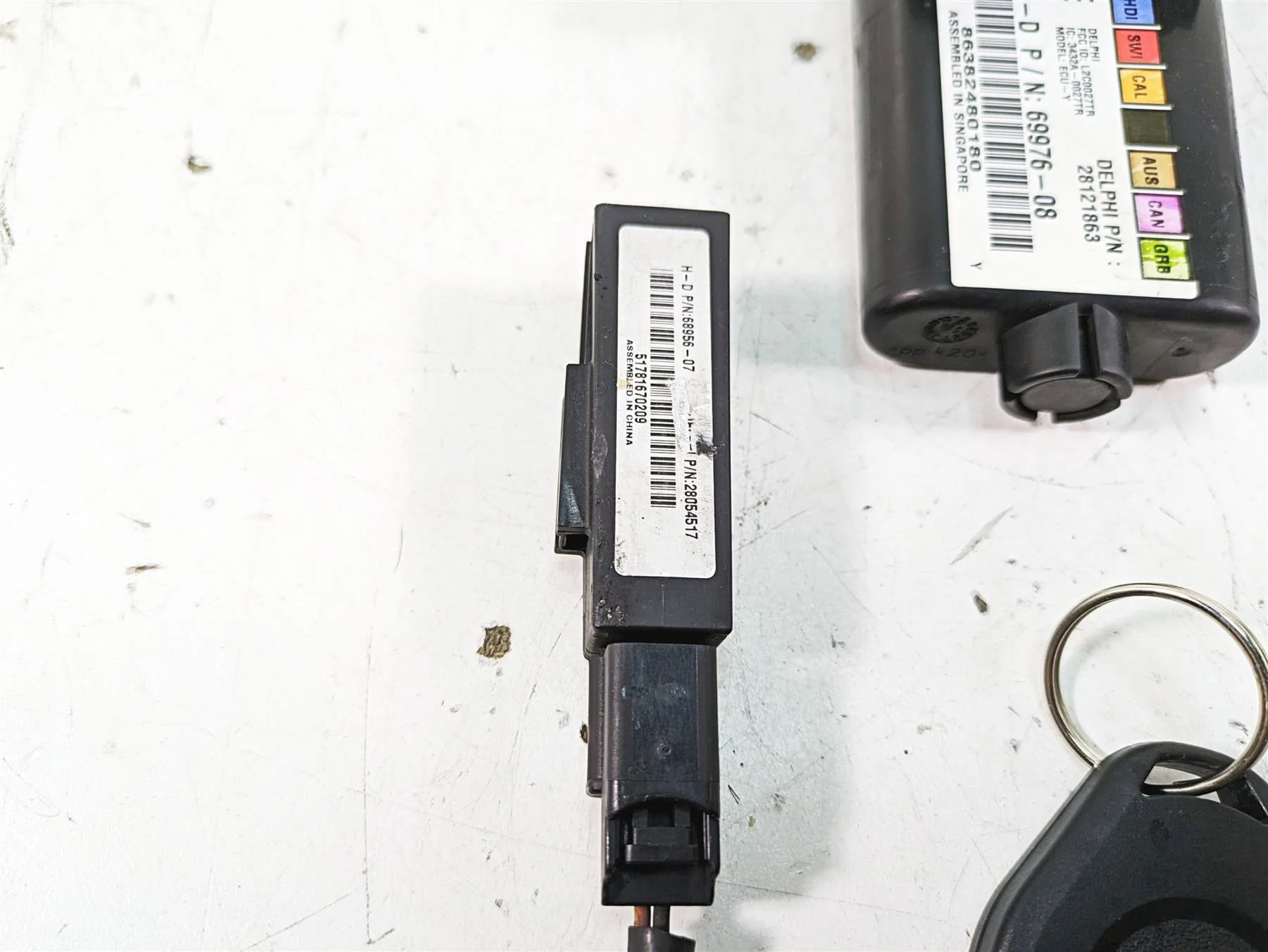 2009 Harley FXCWC Softail Rocker C Tssm Turn Signal Security Module Set 69976-08 - Image 6