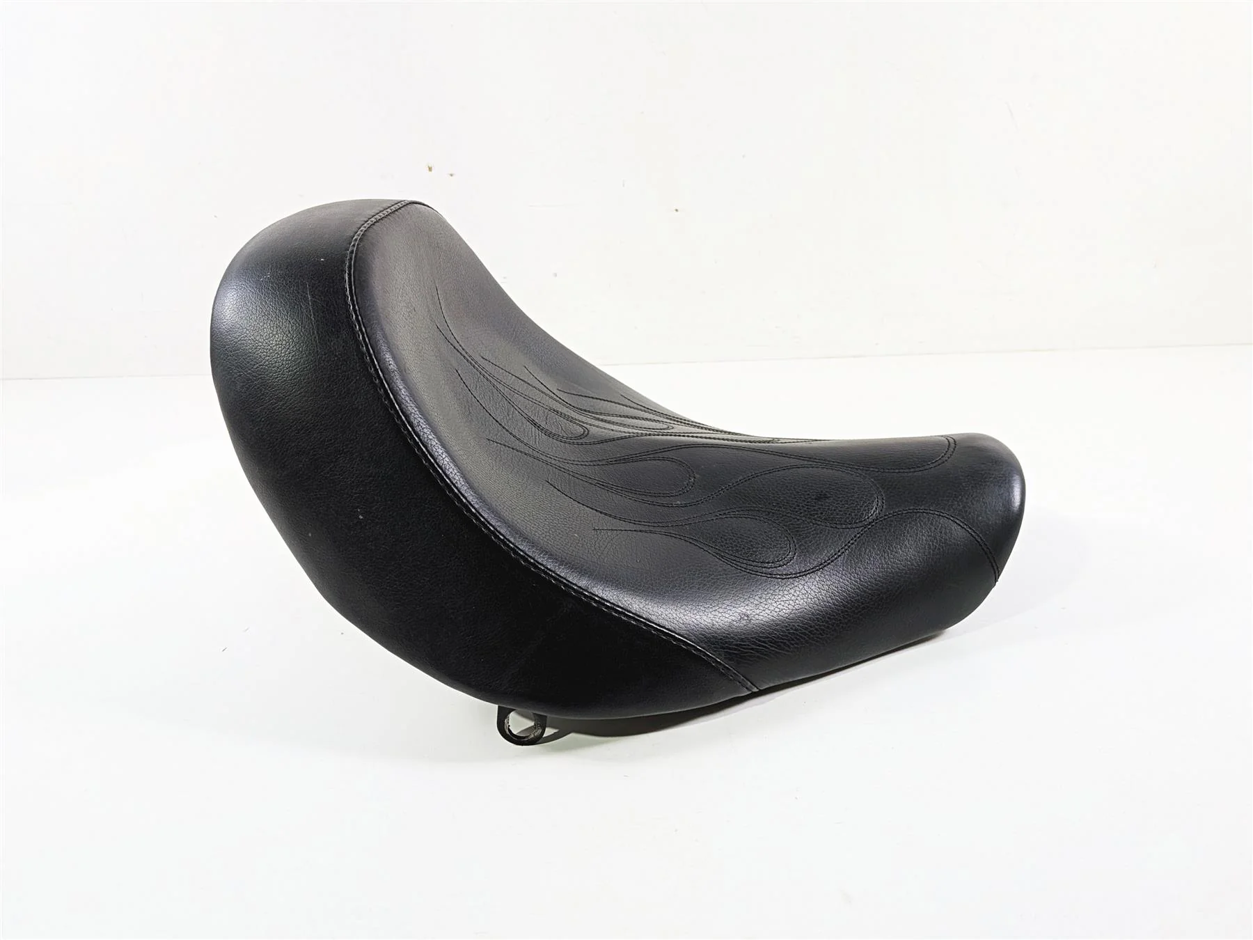 2009 Harley FXCWC Softail Rocker Danny Gray Custom Big Seat Flame Stitching - Image 4