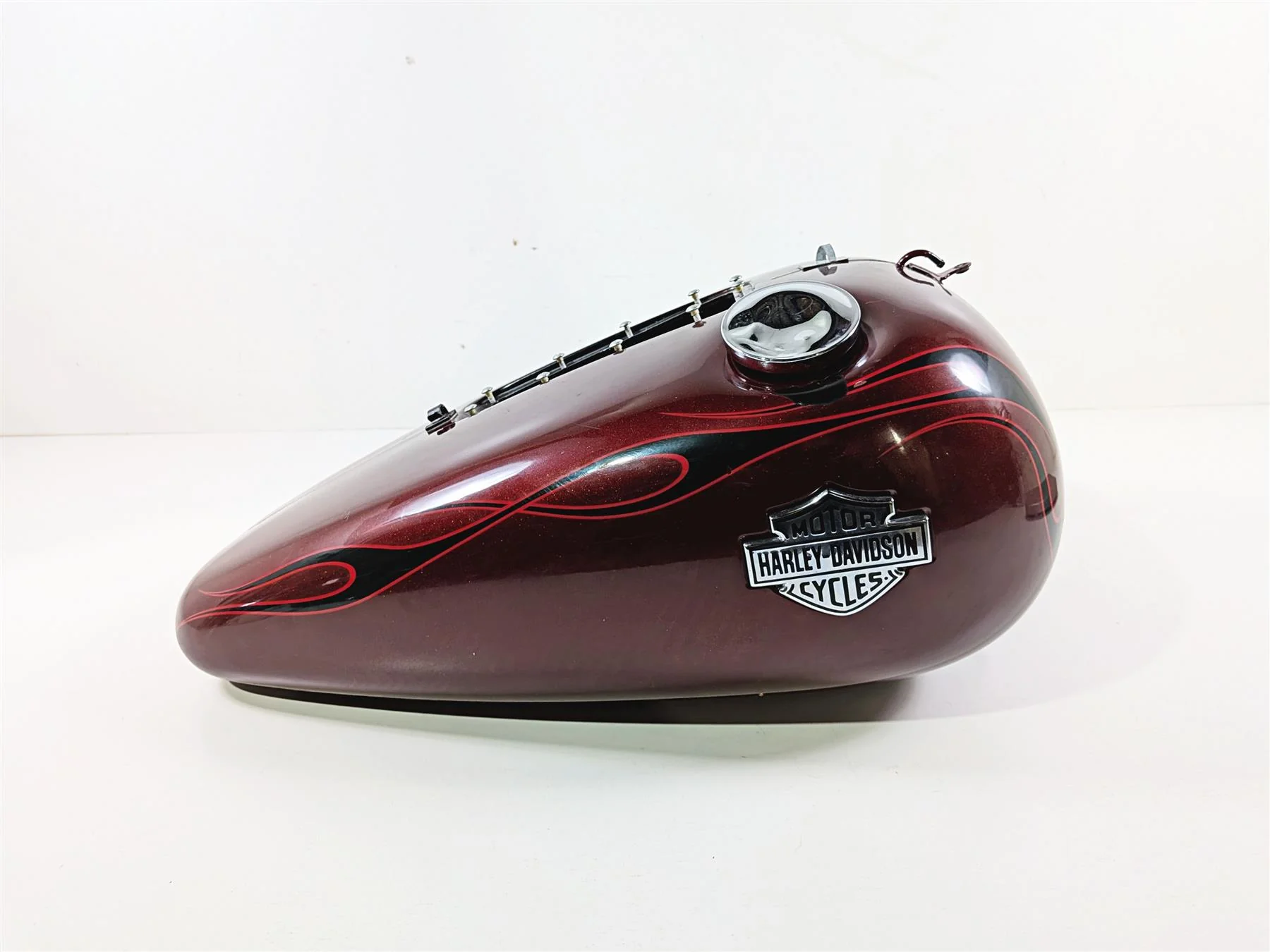 2009 Harley FXCWC Softail Rocker Fuel Gas Petrol Tank Crimson Red -Dent 62105-08