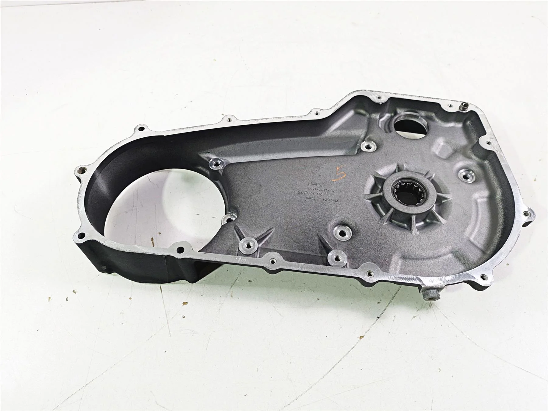 2009 Harley FXCWC Softail Rocker Inner Primary Drive Clutch Cover 60701-08 - Image 10