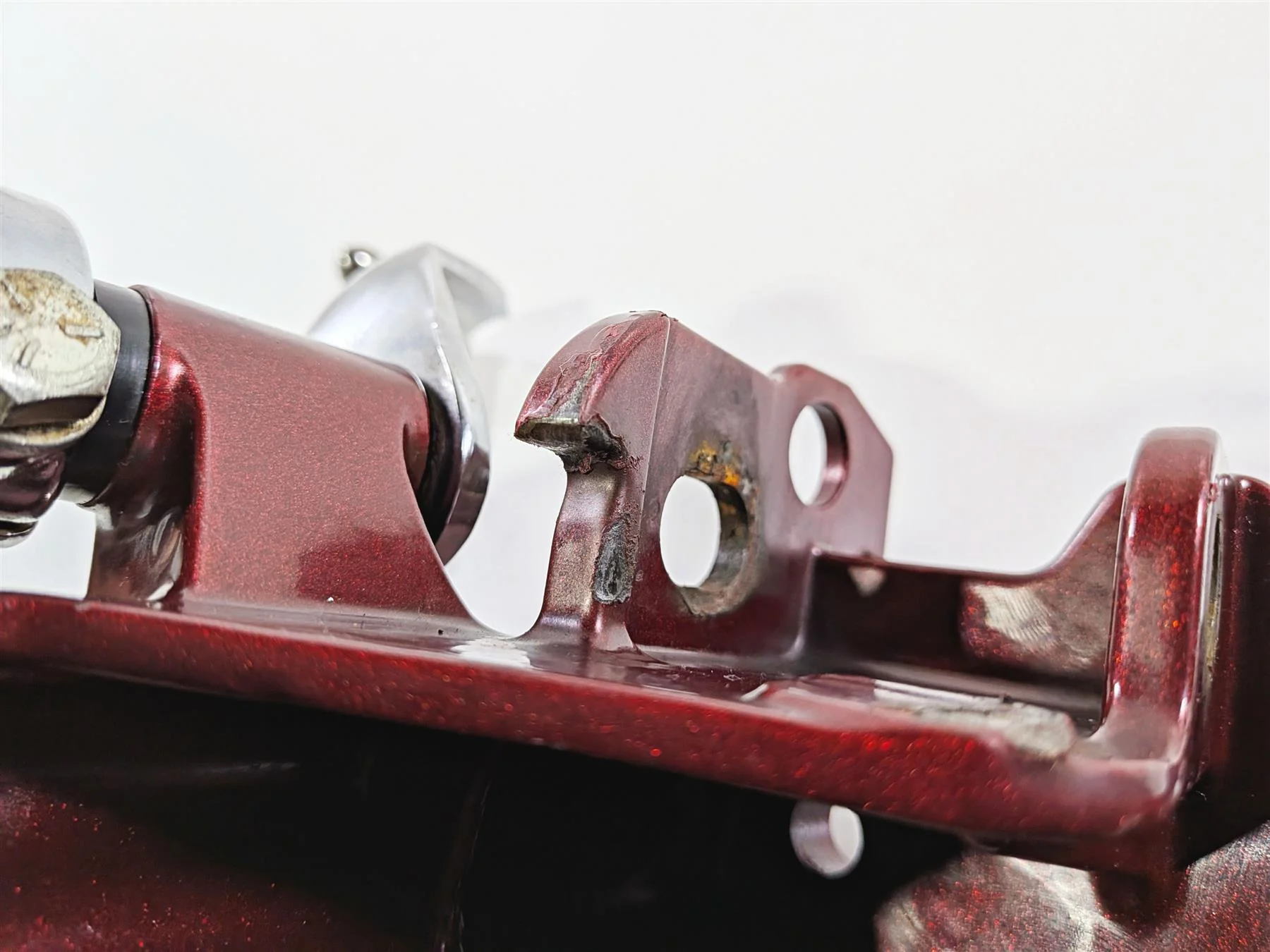 2009 Harley FXCWC Softail Rocker Left Front Footpeg Mount & Shifter 33751-08COZ - Image 12
