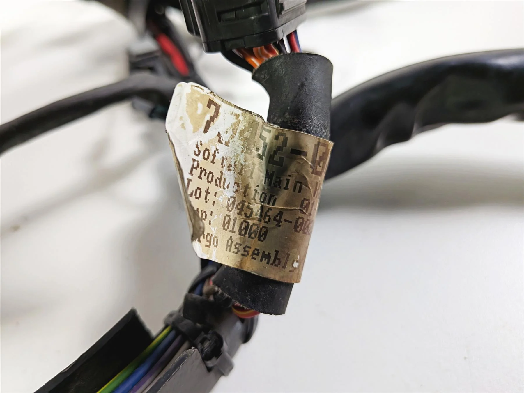 2009 Harley FXCWC Softail Rocker Main Wiring Harness Loom - No Cuts 70452-08 - Image 11