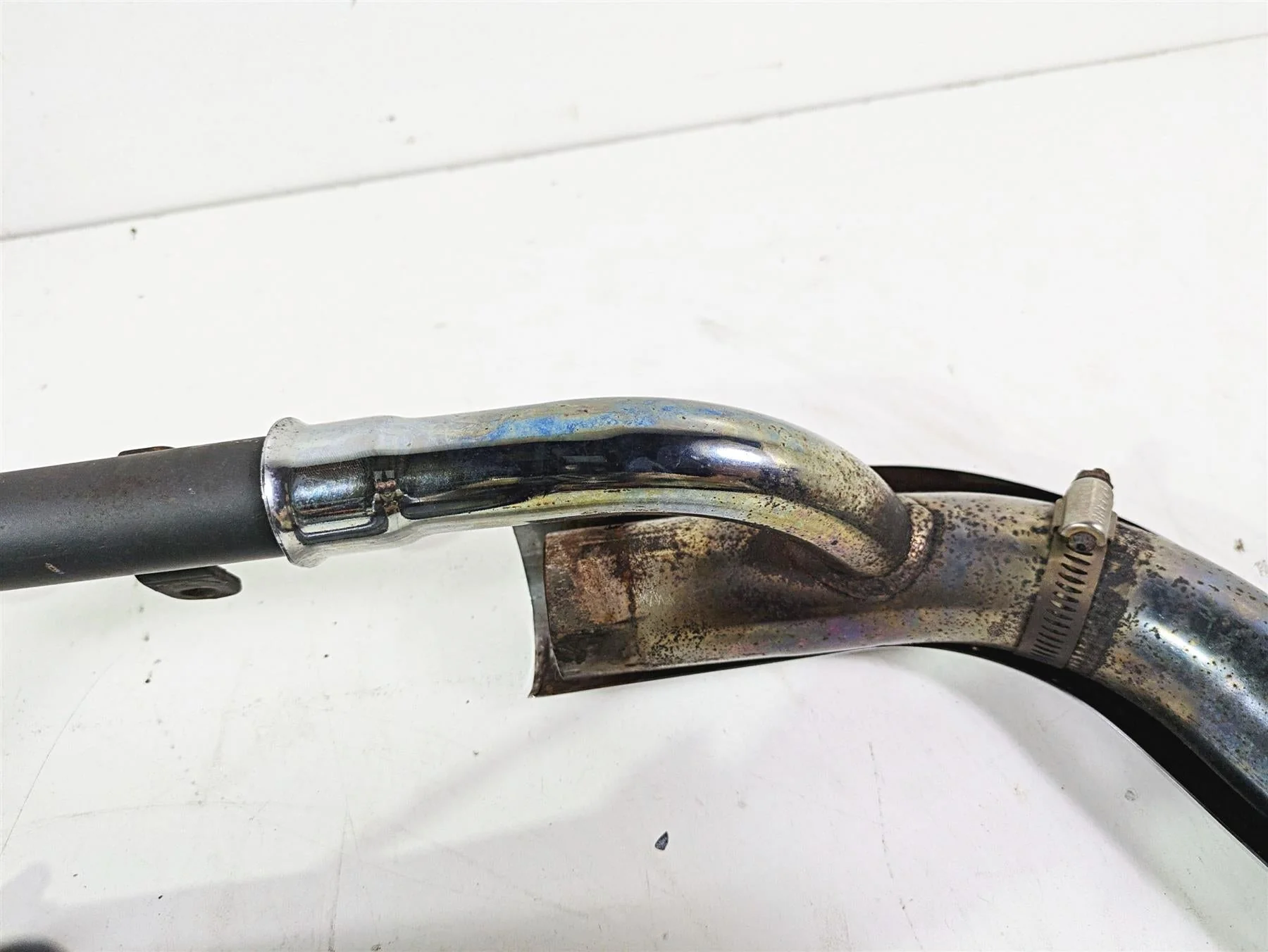 2009 Harley FXCWC Softail Rocker Oem Exhaust Header Pipe Set 65842-07 66780-07 - Image 6