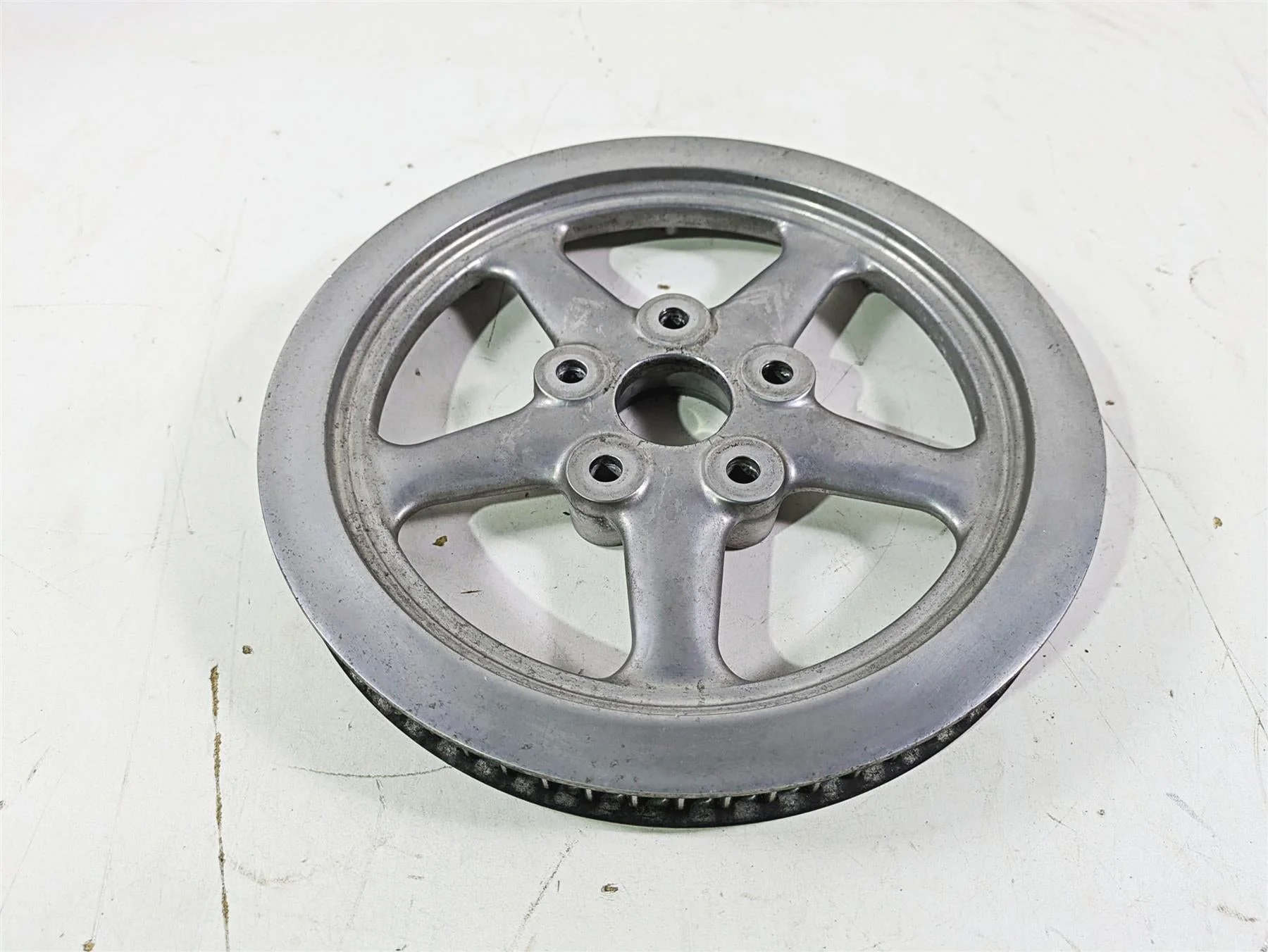 2009 Harley FXCWC Softail Rocker Rear Drive Belt Pulley 66T 1" 40585-08 - Image 2