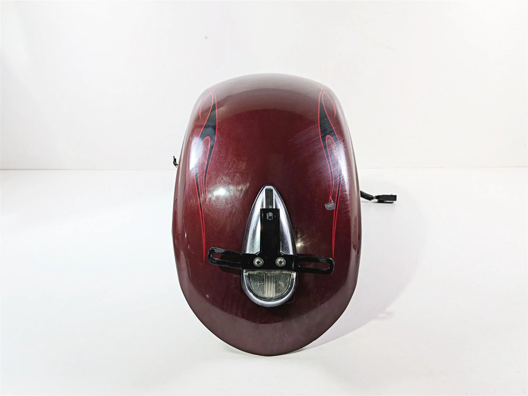 2009 Harley FXCWC Softail Rocker Rear Fender Crimson Red Sunglo - Read 60132-08A - Image 3