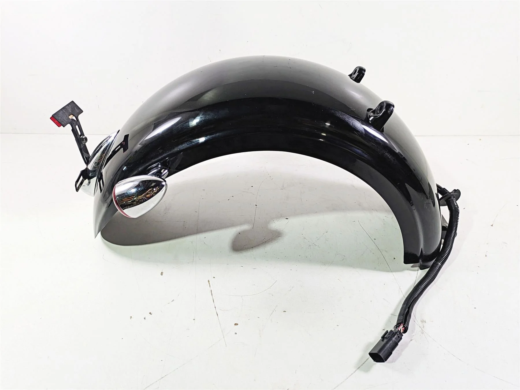 2009 Harley FXCWC Softail Rocker Rear Fender Vivid Black - Read 60132-08A