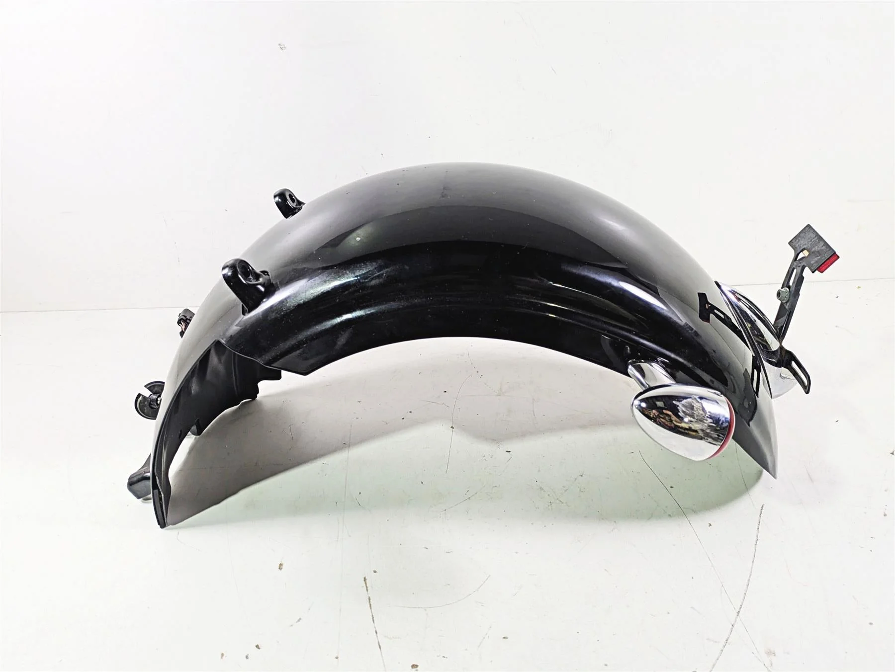 2009 Harley FXCWC Softail Rocker Rear Fender Vivid Black - Read 60132-08A - Image 4