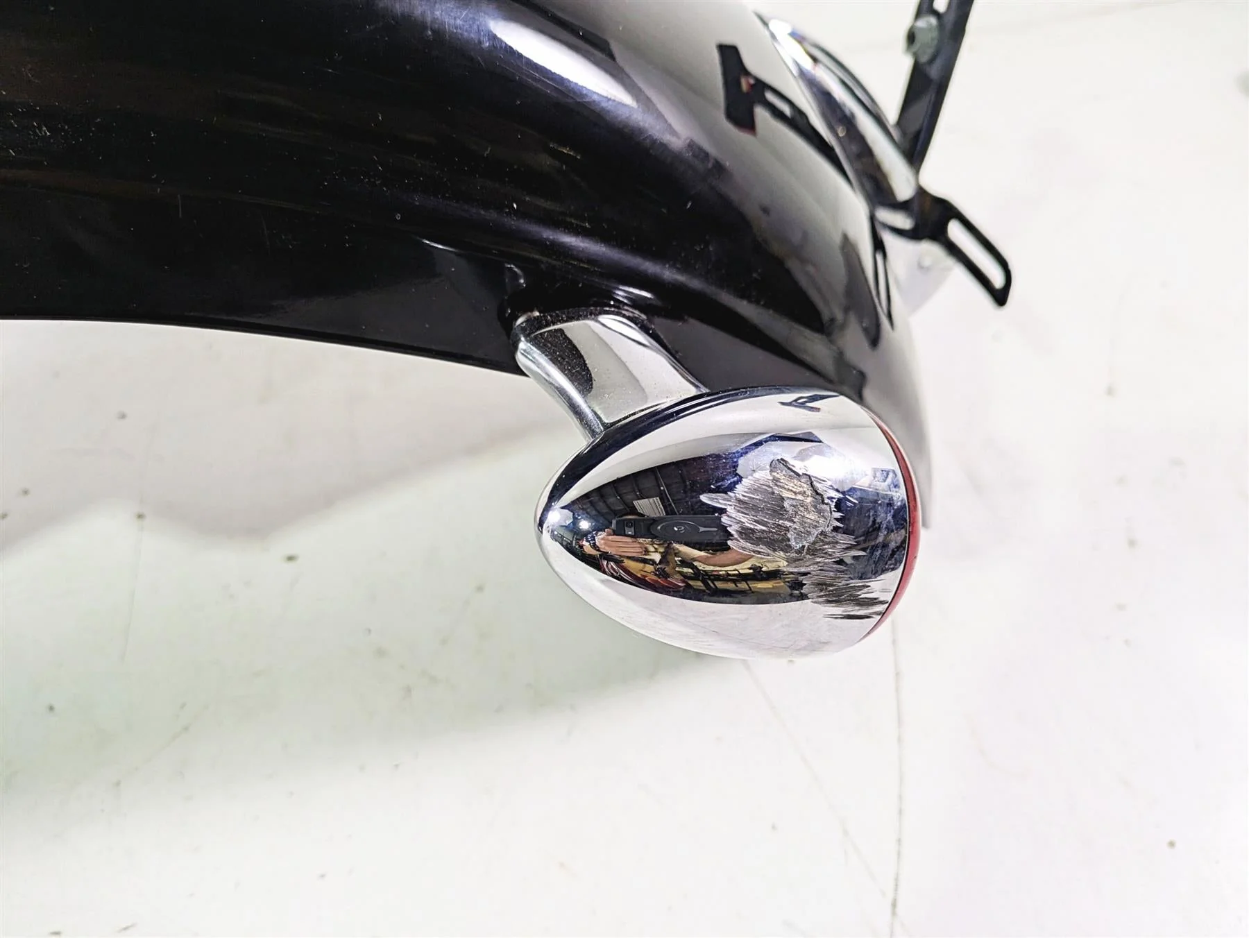 2009 Harley FXCWC Softail Rocker Rear Fender Vivid Black - Read 60132-08A - Image 5