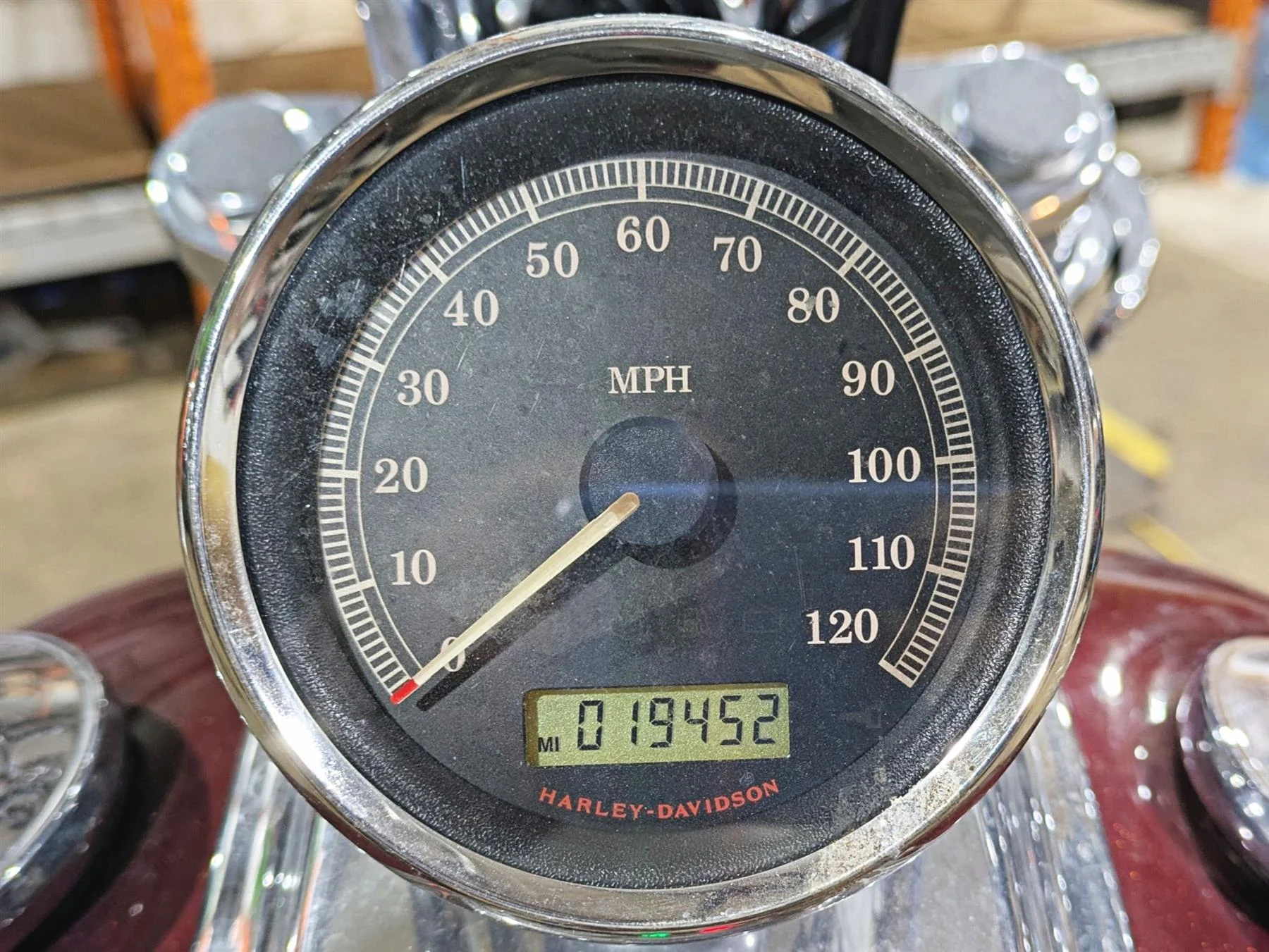 2009 Harley FXCWC Softail Rocker Speedometer Gauge Instrument -19k 67517-08 - Image 2
