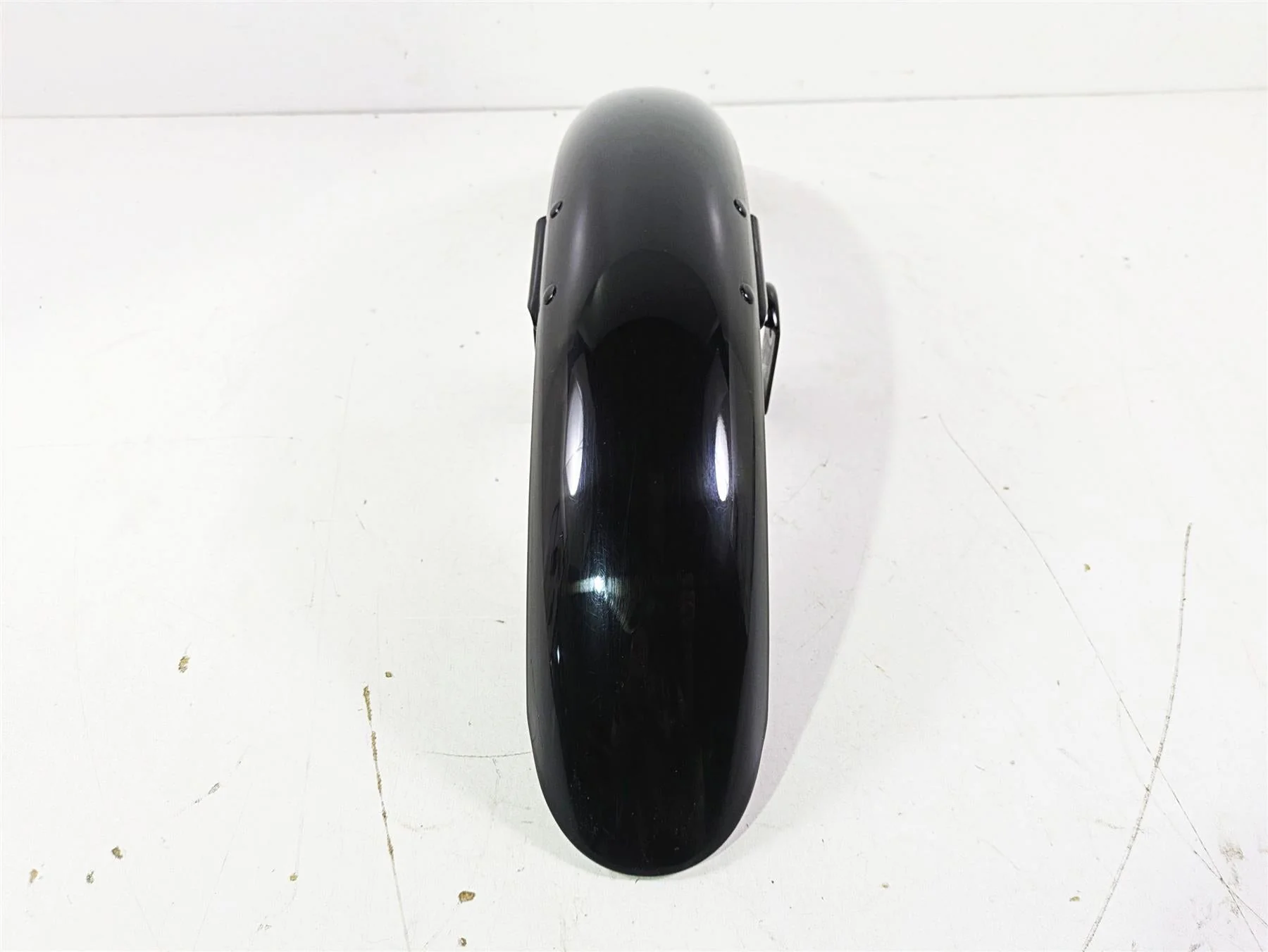 2009 Harley FXCWC Softail Rocker Straight Front Fender Vivid Black 60158-08 - Image 2
