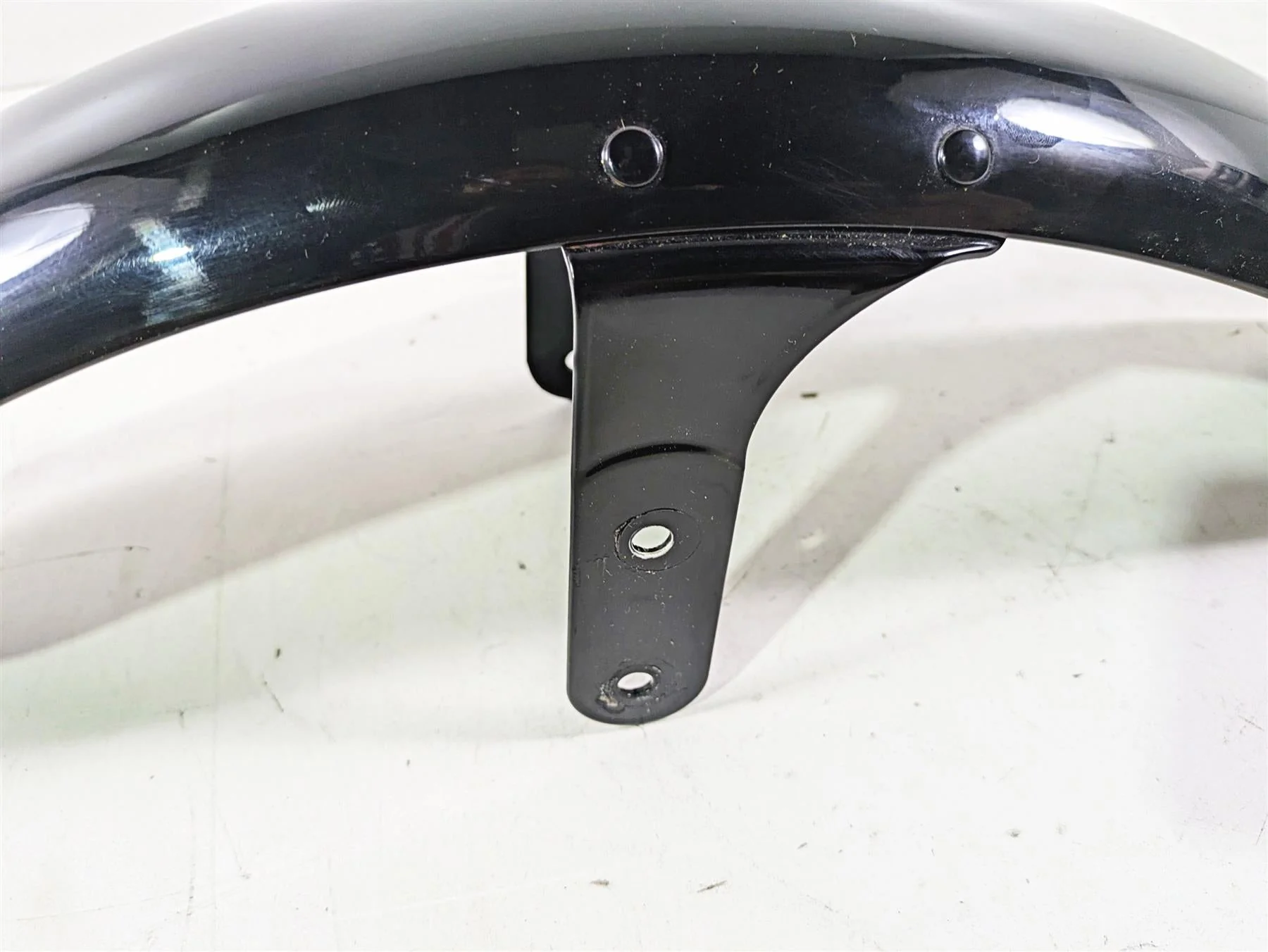 2009 Harley FXCWC Softail Rocker Straight Front Fender Vivid Black 60158-08 - Image 6