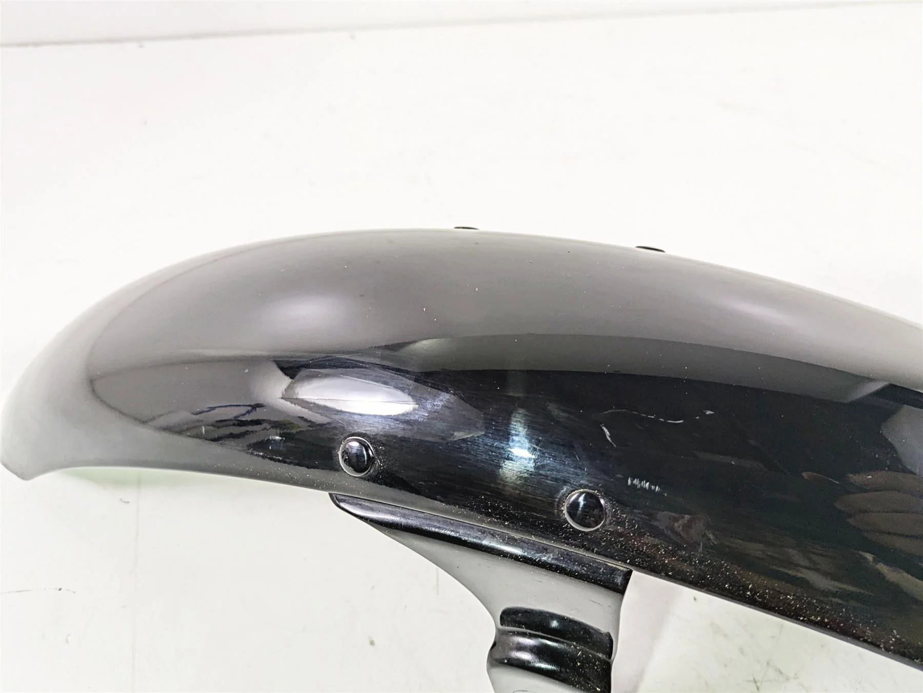 2009 Harley FXCWC Softail Rocker Straight Front Fender Vivid Black 60158-08 - Image 9