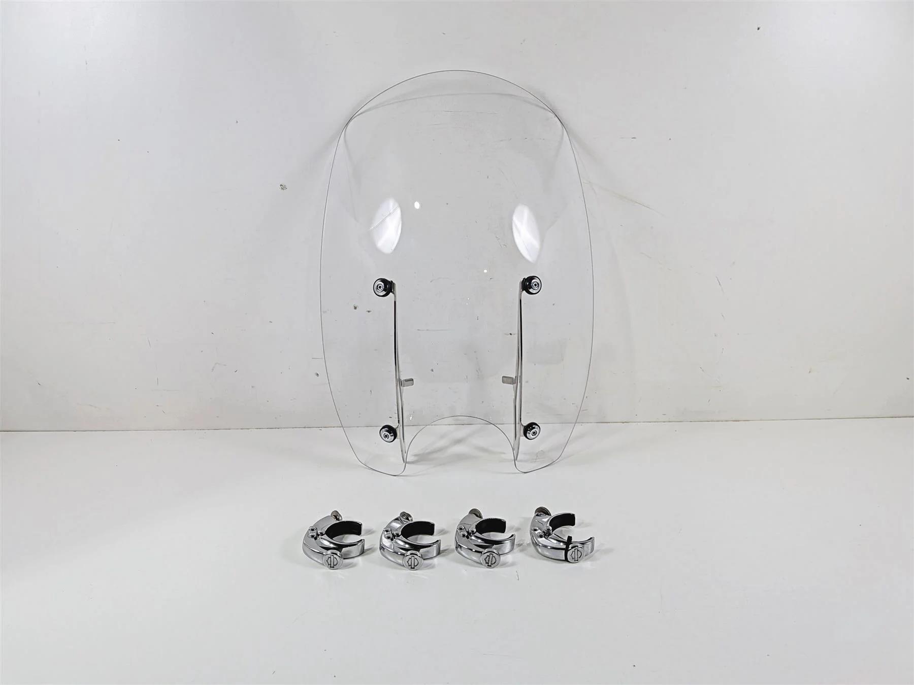 2009 Harley FXCWC Softail Rocker Super Sport Windshield + Mounts - Read 57331-07