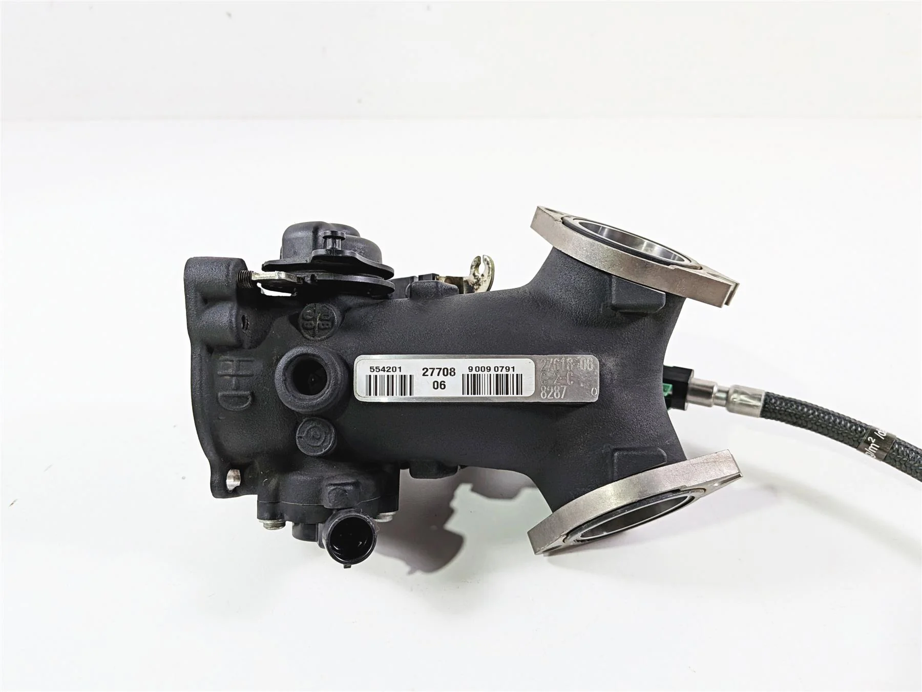 2009 Harley FXCWC Softail Rocker Throttle Body Fuel Injection 27708-06 27618-06 - Image 5