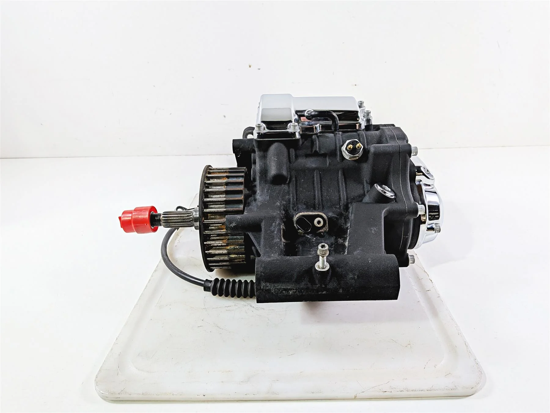 2009 Harley FXCWC Softail Rocker Transmission Gear Box 6 Speed - 19k 33153-09 - Image 2