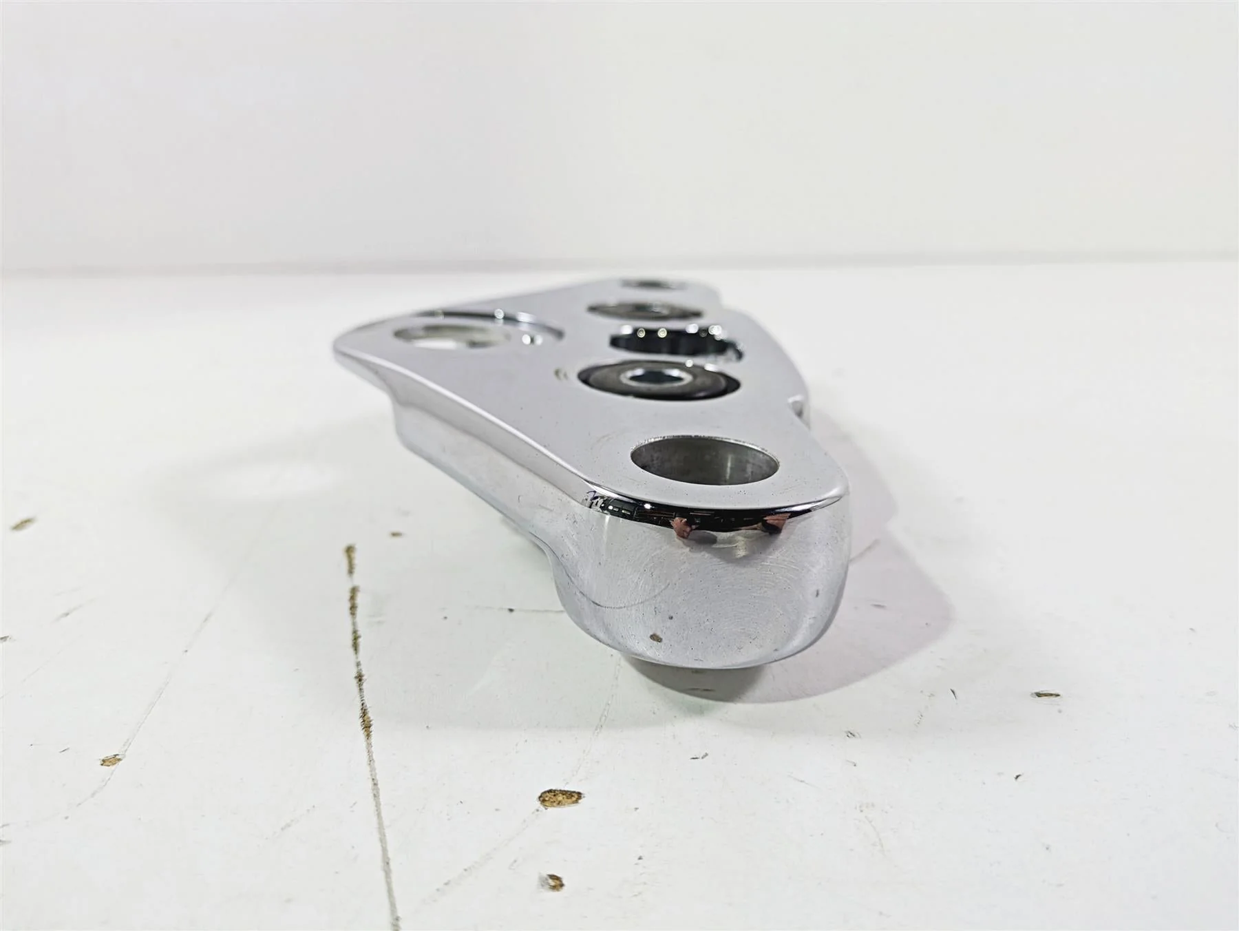 2009 Harley FXCWC Softail Rocker Upper Triple Tree Steering Clamp 49mm 46637-08 - Image 5