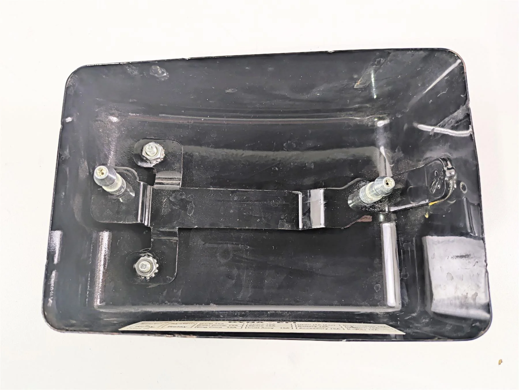 2009 Harley FXDC Dyna Super Glide Electric Holder Tray Carrier & Cover 70367-04 - Image 8