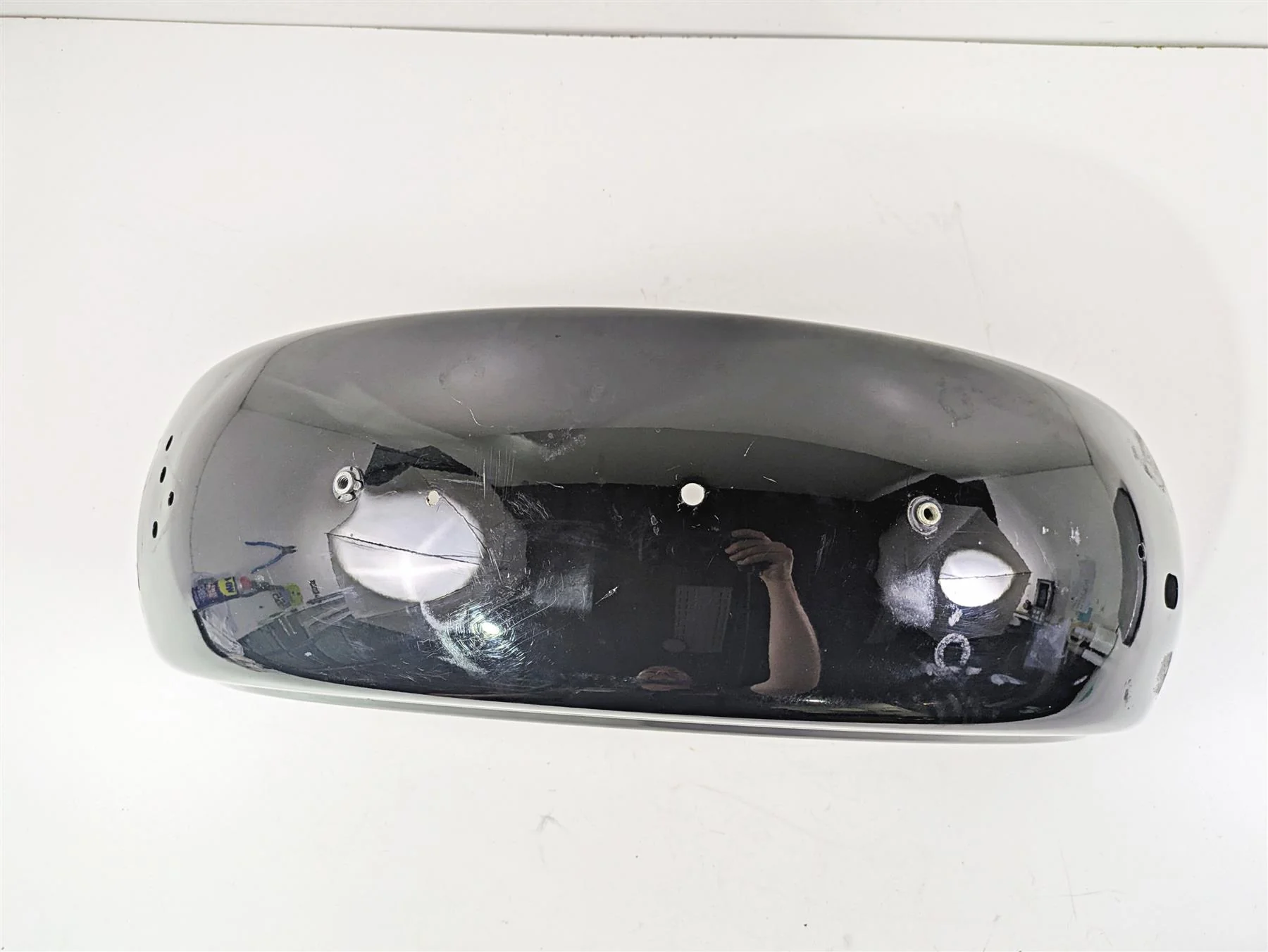 2009 Harley FXDC Dyna Super Glide Rear Fender Vivid Black 59634-06A - Image 12