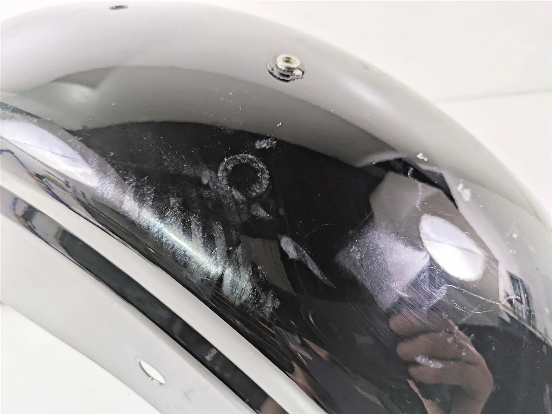 2009 Harley FXDC Dyna Super Glide Rear Fender Vivid Black 59634-06A - Image 9