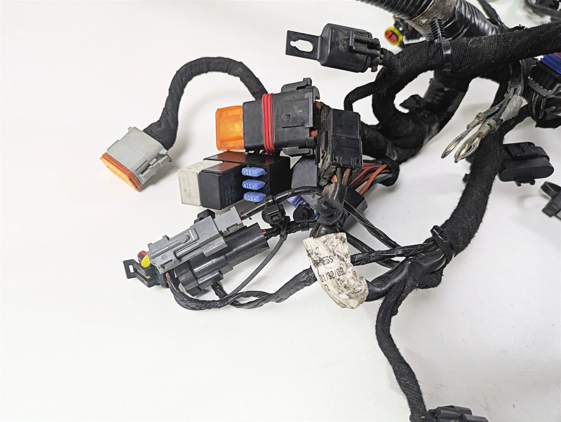 2009 Harley FXDC Dyna Super Glide Wiring Harness Loom 69602-08 - Image 6