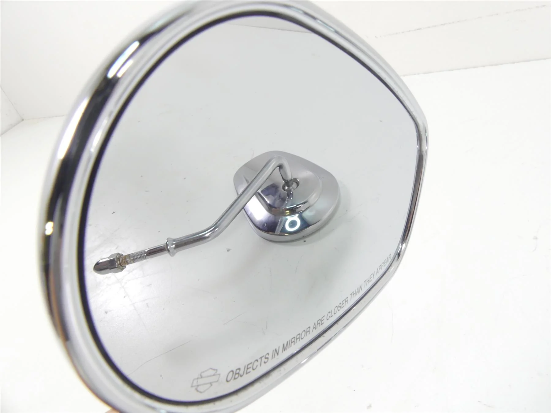 2009 Harley FXDF Dyna Fat Bob Rear View Chrome Mirror Set 91909-03 91910-03 - Image 6
