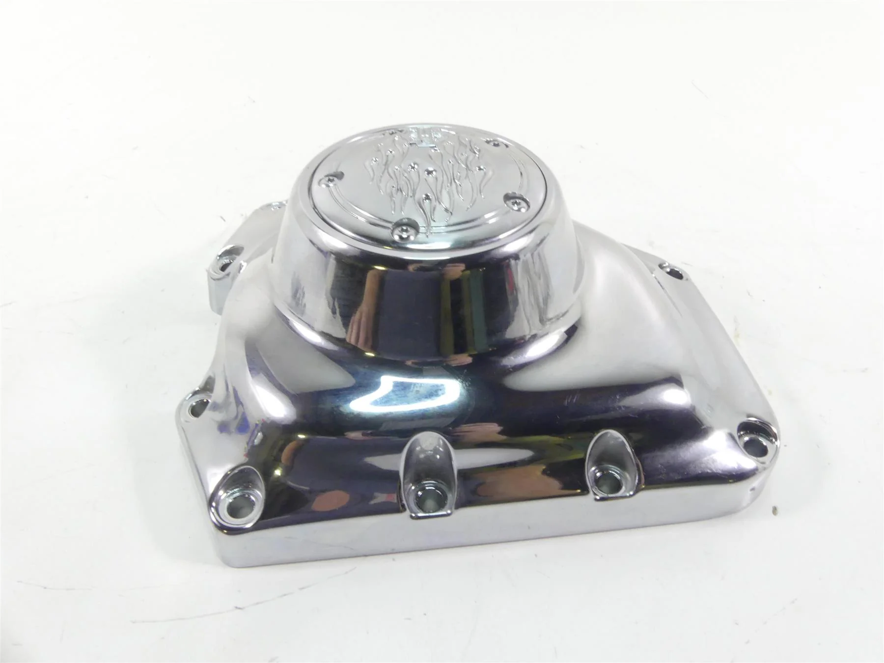 2009 Harley FXDL Dyna Low Rider Engine Chrome Side Cover 25362-01 - Image 2
