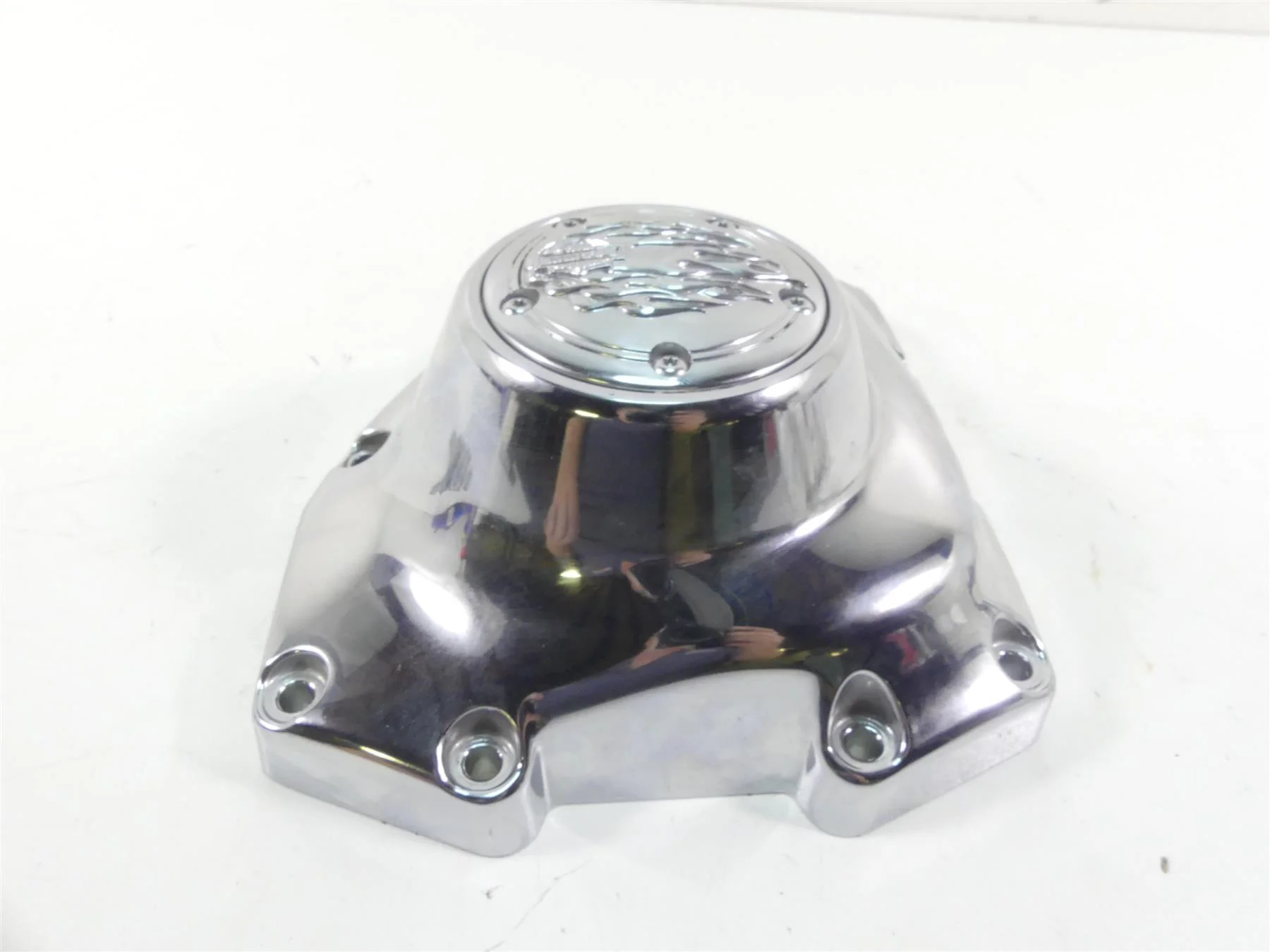 2009 Harley FXDL Dyna Low Rider Engine Chrome Side Cover 25362-01 - Image 6