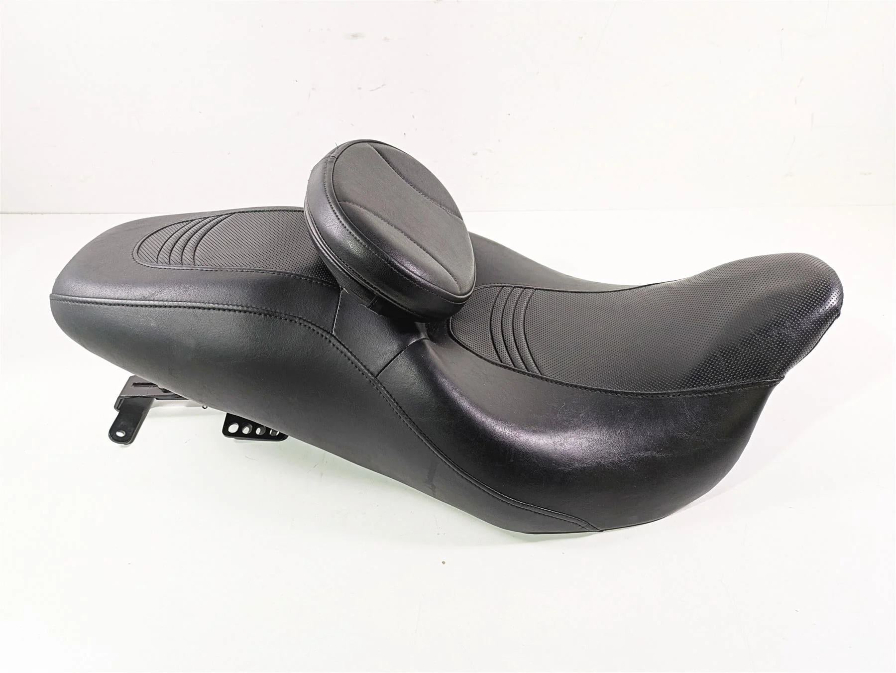2009 Harley Touring FLHX Street Glide Dual Rider Seat Saddle + Backrest 52320-09