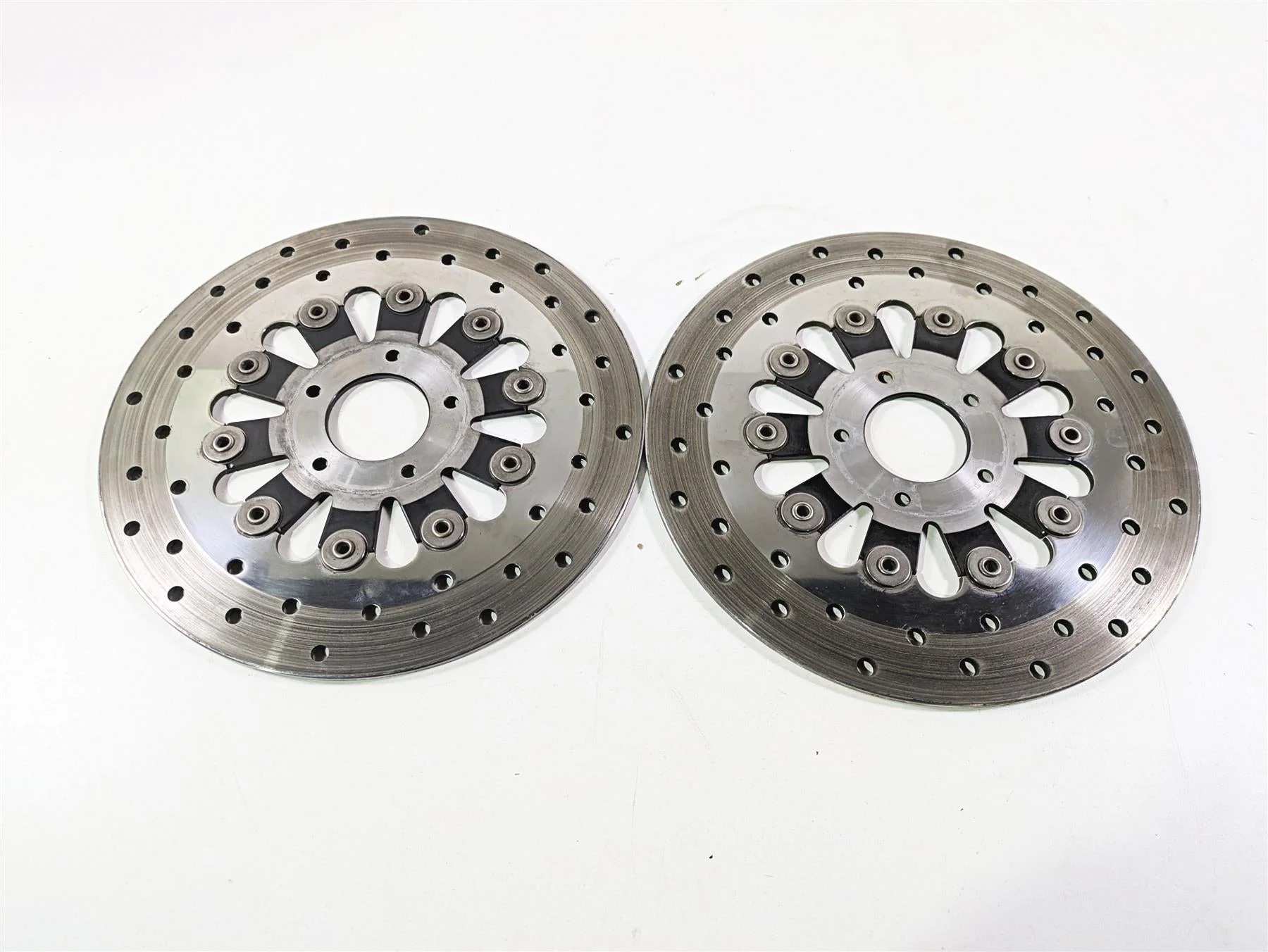 2009 Harley Touring FLHX Street Glide Front Brake Disc Rotor Set 41500048 - Image 2