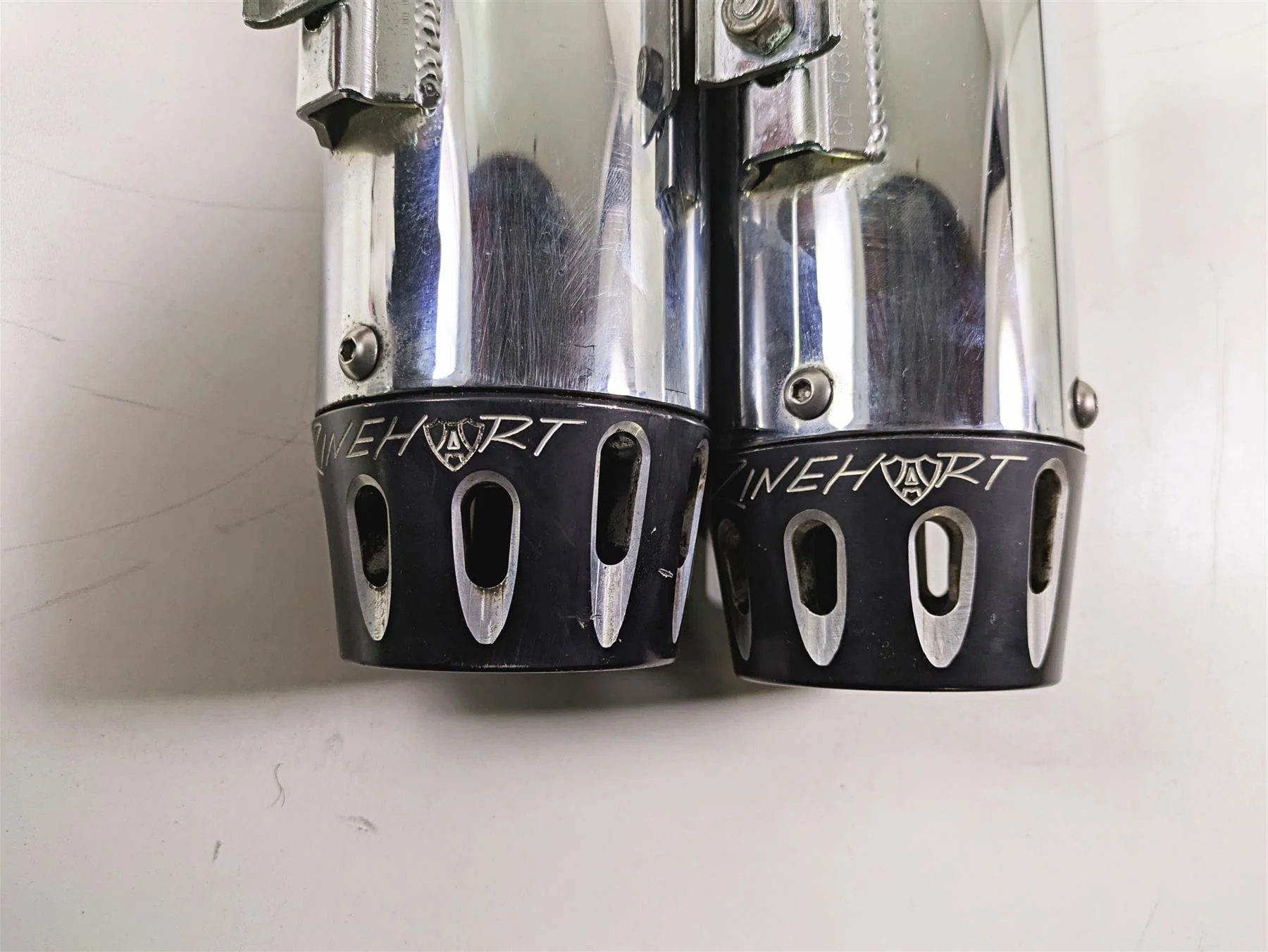 2009 Harley Touring FLHX Street Glide Rinehart 3.5" SlipOn Exhaust Set 500-0100 - Image 8
