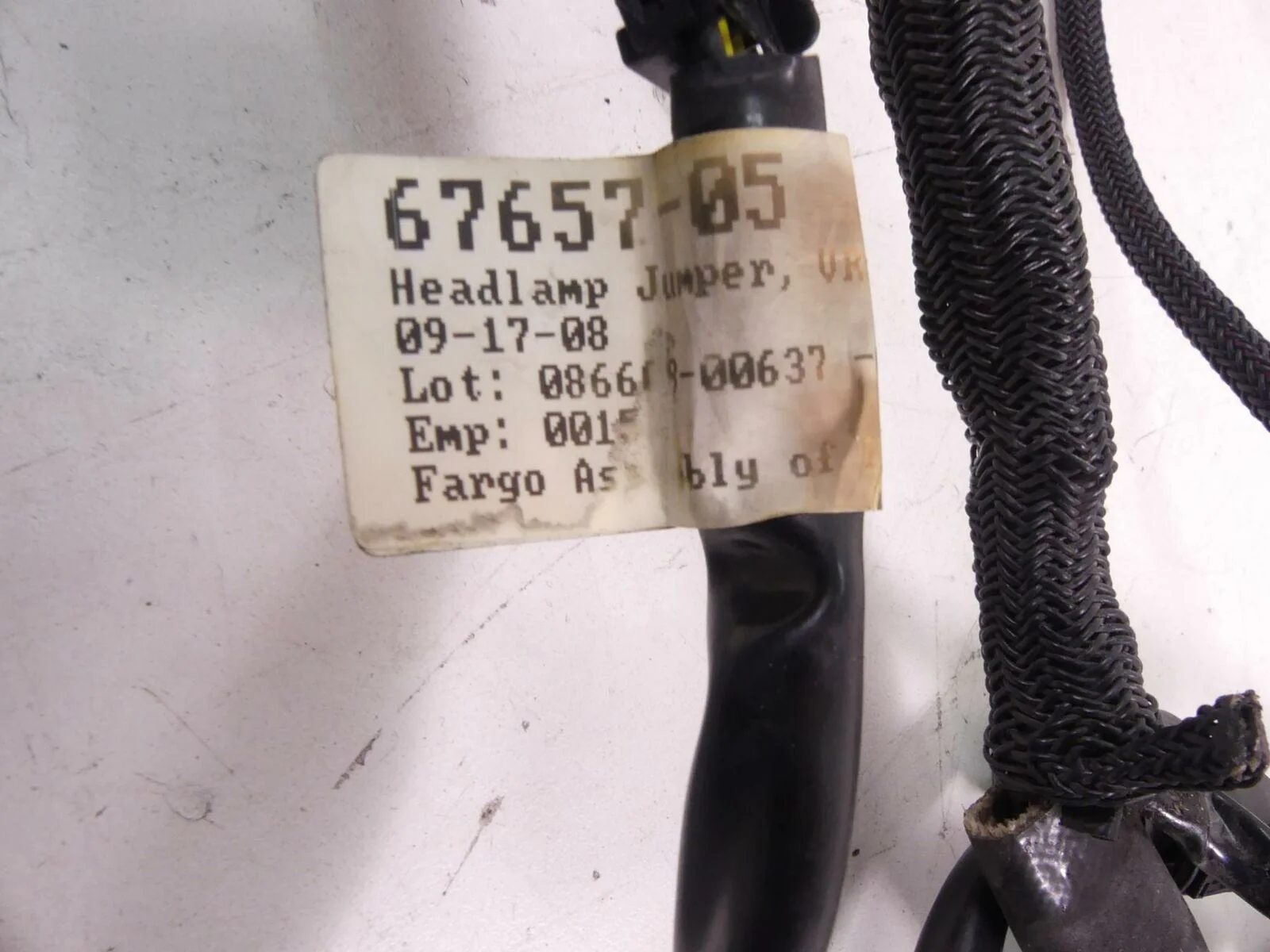 2009 Harley VRSCAW V-Rod Engine & Main Wiring Harness Loom Cable 70125-08A - Image 11