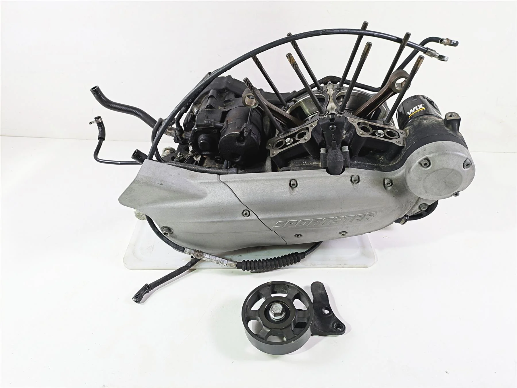 2009 Harley XR1200 Sportster Engine Bottom End Crankcase Tranny - 12k 19638-10C