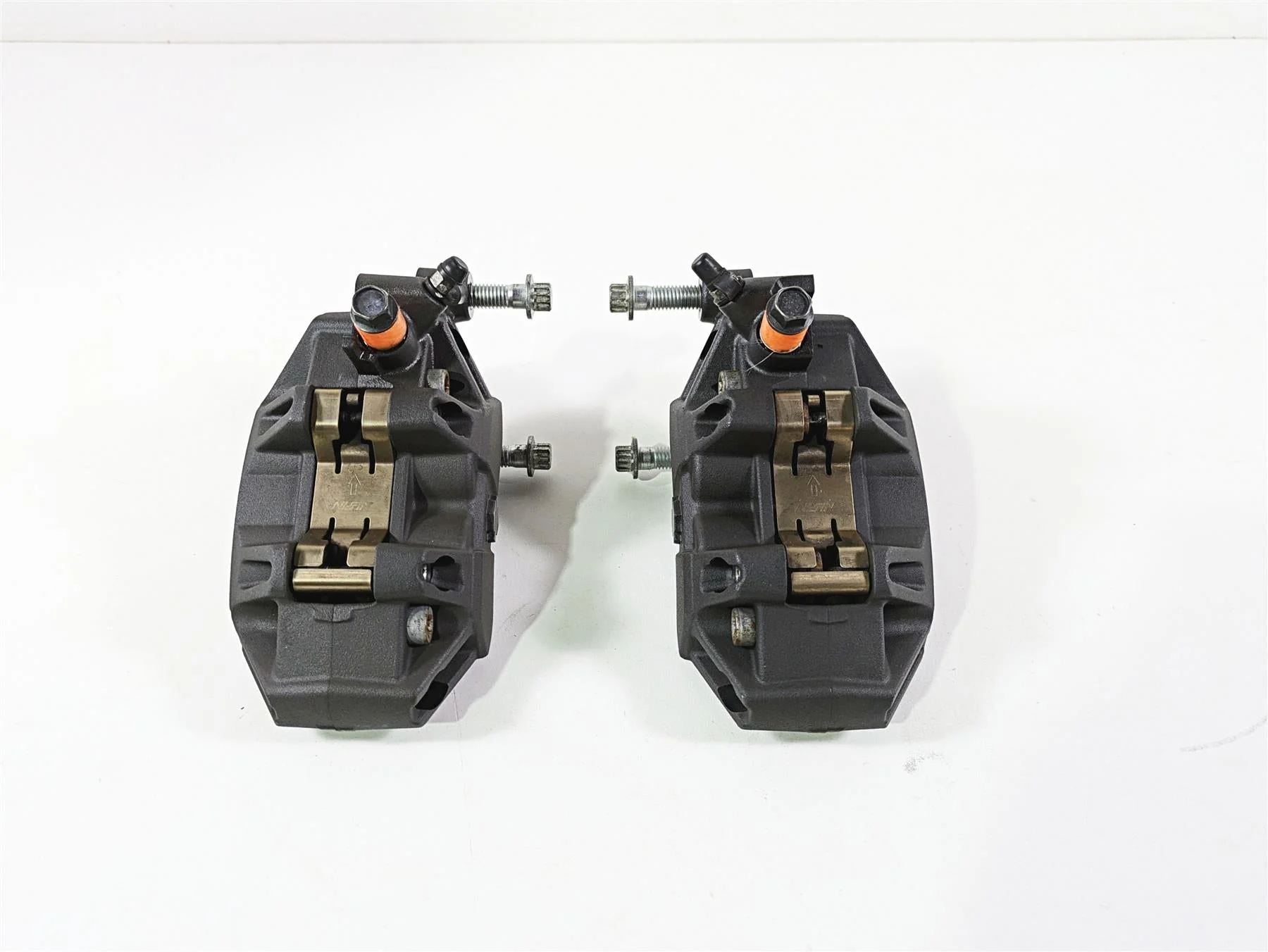 2009 Harley XR1200 Sportster Nissin Front Brake Caliper Set 42943-08 42944-08 - Image 3