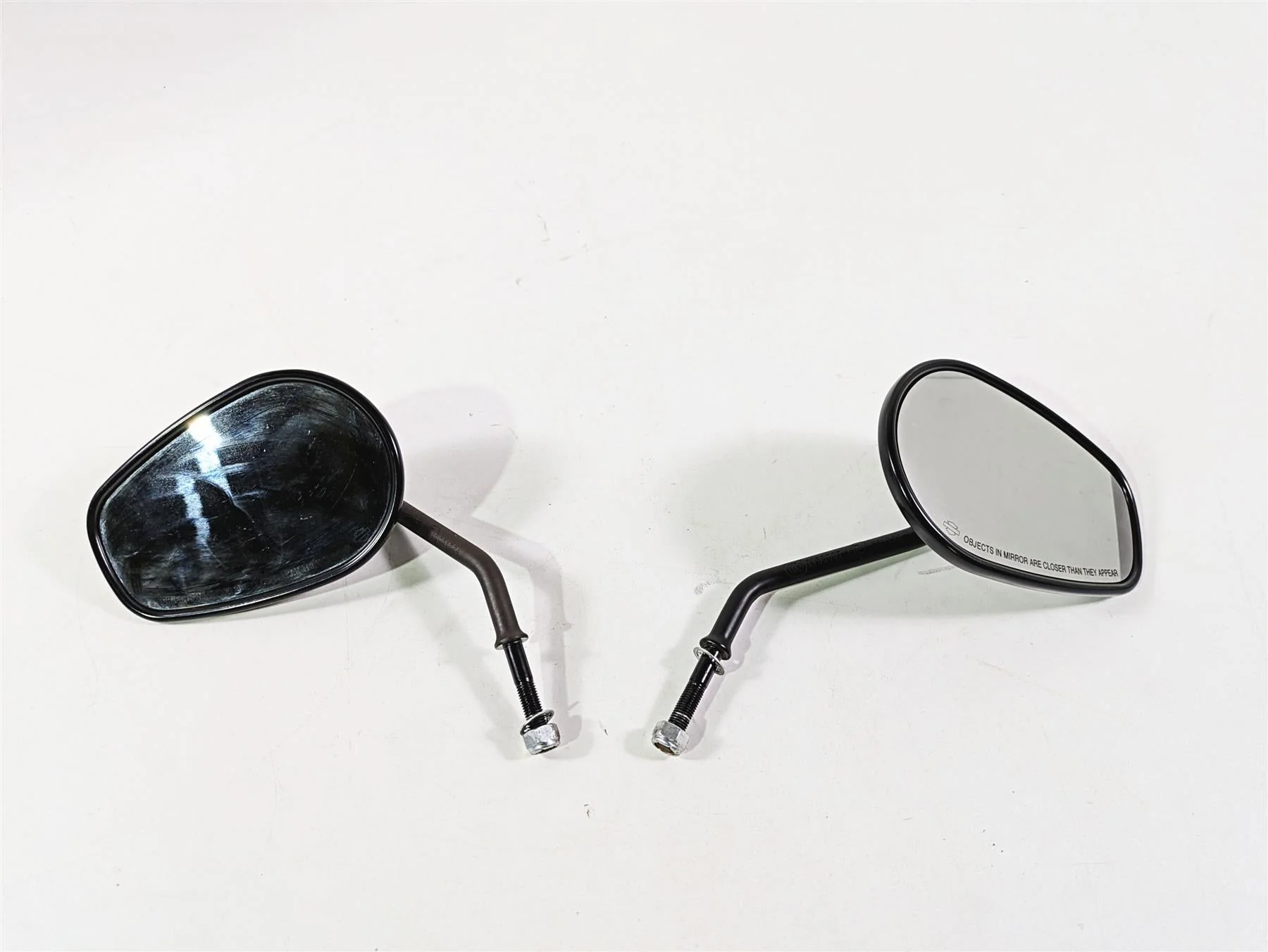 2009 Harley XR1200 Sportster Rear View Mirror Set 92376-09 92377-09