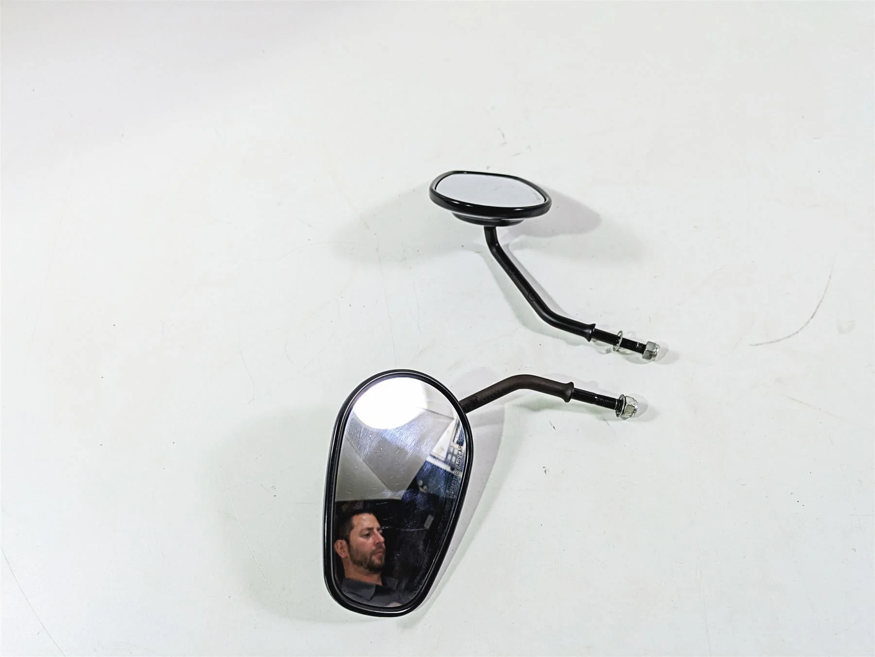 2009 Harley XR1200 Sportster Rear View Mirror Set 92376-09 92377-09 - Image 4