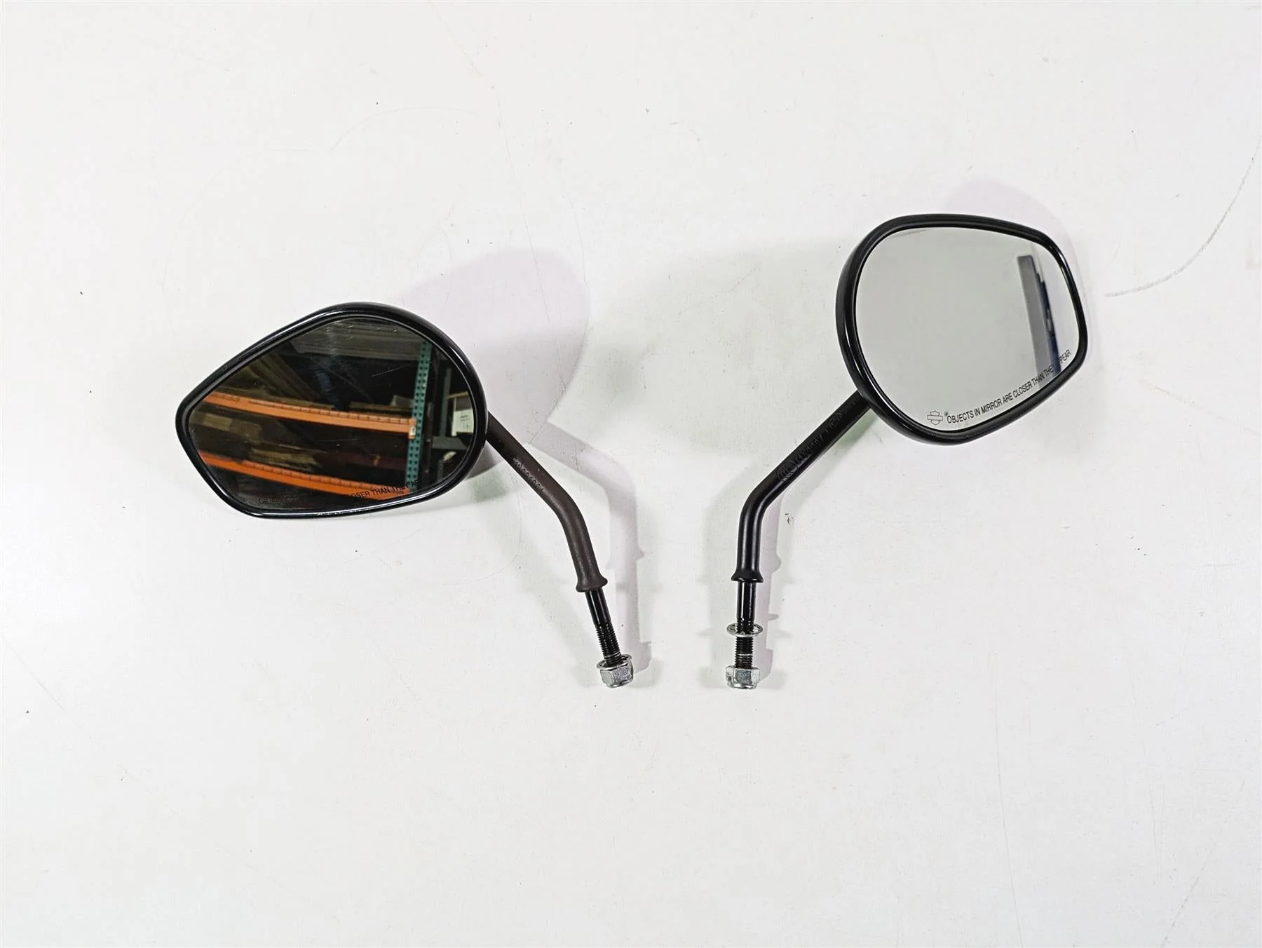2009 Harley XR1200 Sportster Rear View Mirror Set 92376-09 92377-09 - Image 5