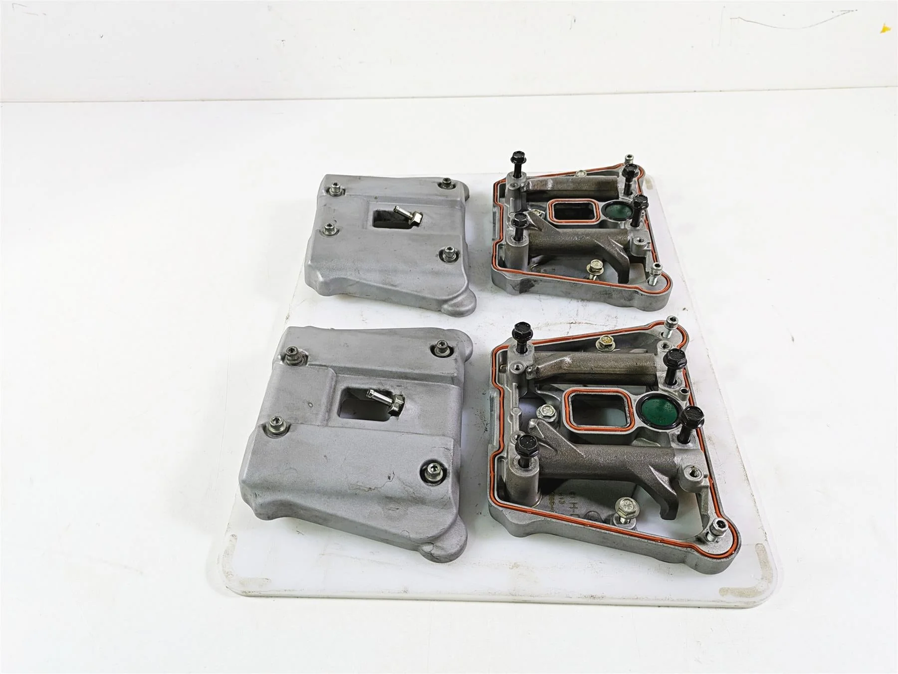 2009 Harley XR1200 Sportster Rocker Box Valve Cover Set 17590-08A 17585-08 - Image 4