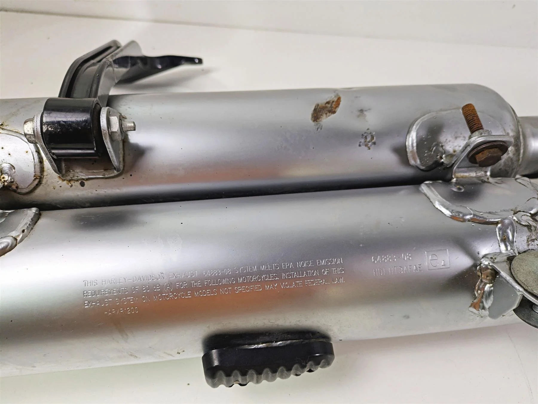 2009 Harley XR1200 Sportster Stock Exhaust Header Muffler Set 64965-08 64883-08 - Image 8